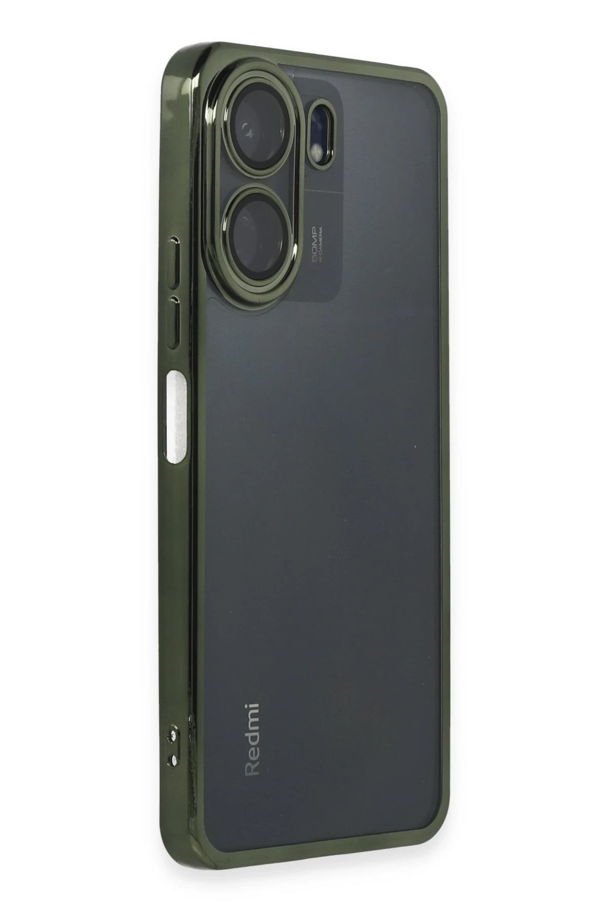 Newface Xiaomi Redmi 13C Kılıf Razer Lensli Silikon - Yeşil
