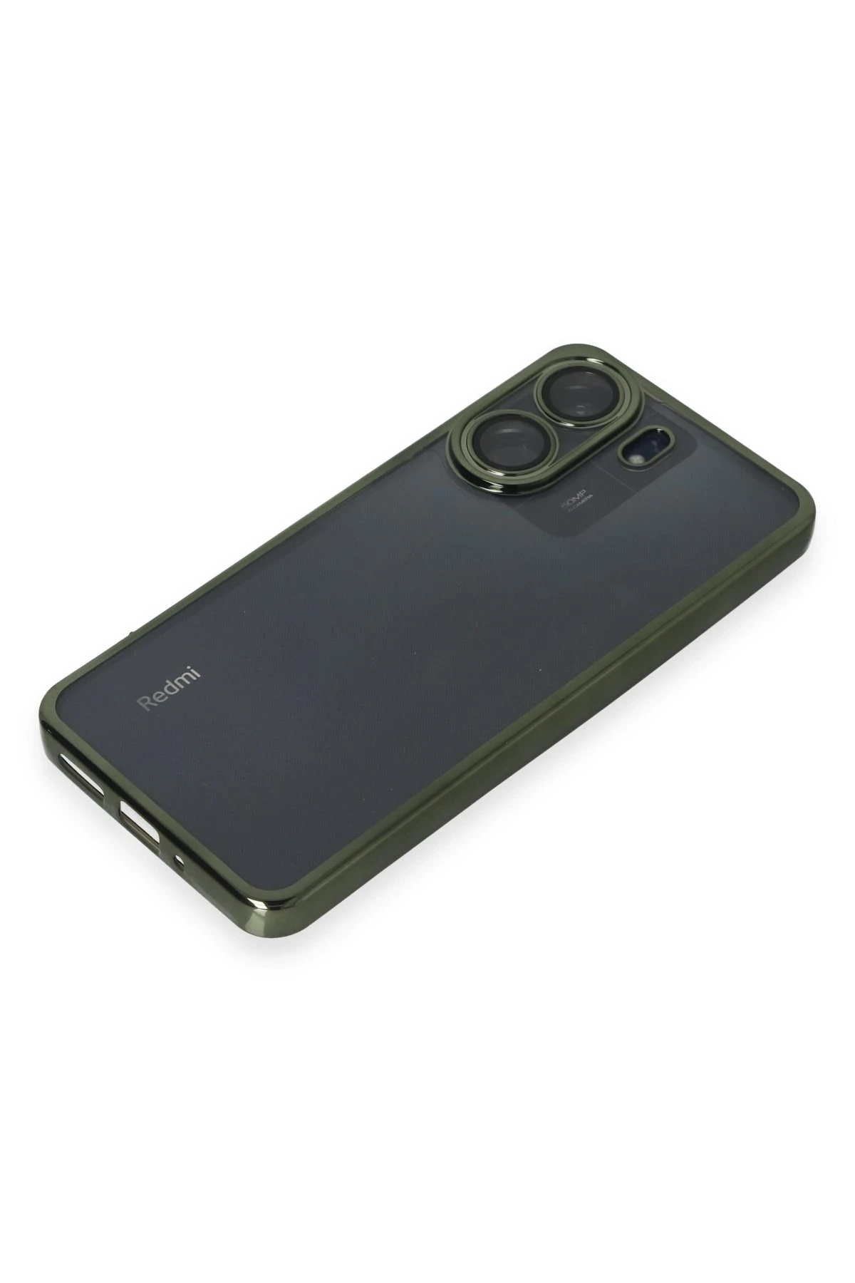 Newface Xiaomi Redmi 13C Kılıf Razer Lensli Silikon - Yeşil