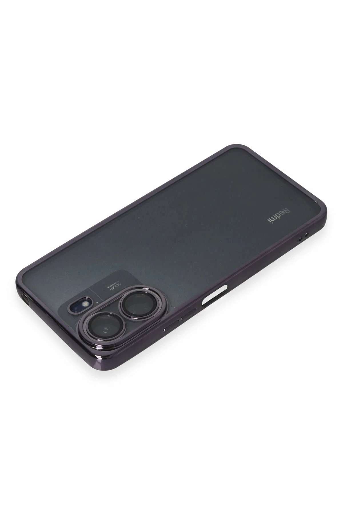 Newface Xiaomi Redmi 13C Kılıf Razer Lensli Silikon - Mor