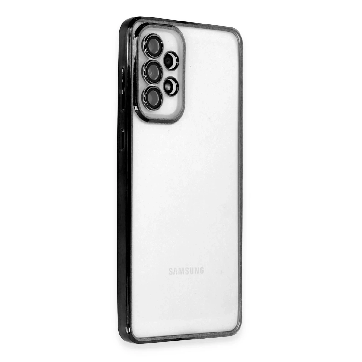 Newface Samsung Galaxy A53 5G Kılıf Razer Lensli Silikon - Siyah — görsel 5