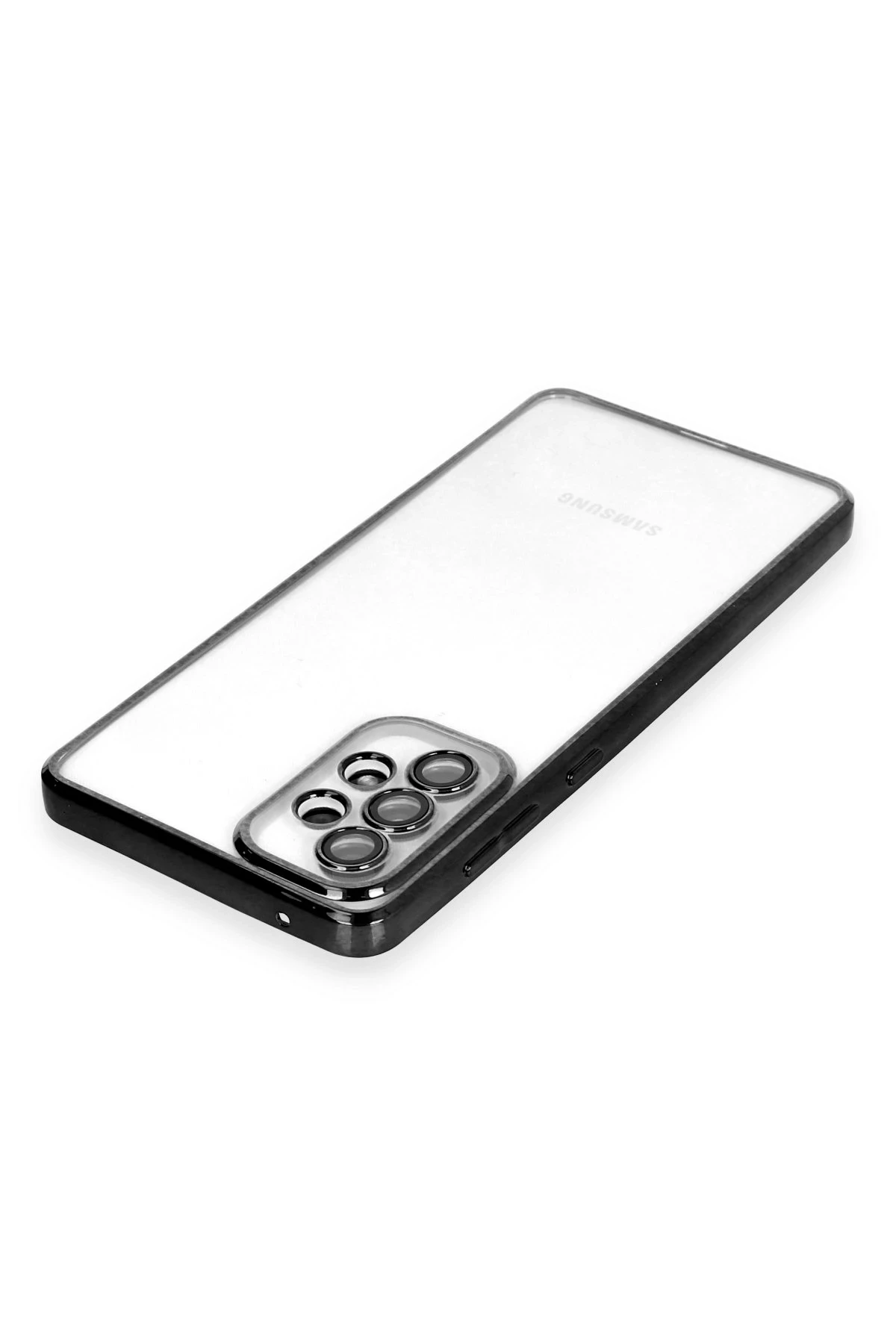 Newface Samsung Galaxy A53 5G Kılıf Razer Lensli Silikon - Siyah