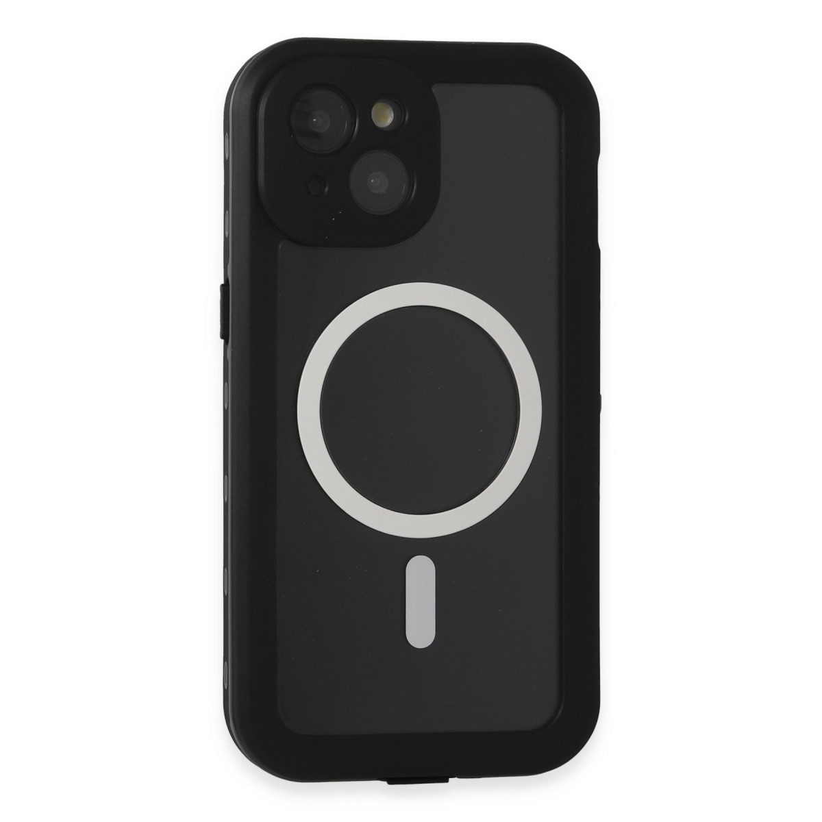Newface Apple iPhone 15 Kılıf Red Pepper Magneticsafe Su Geçirmez Kılıf - Siyah-Gri — görsel 11