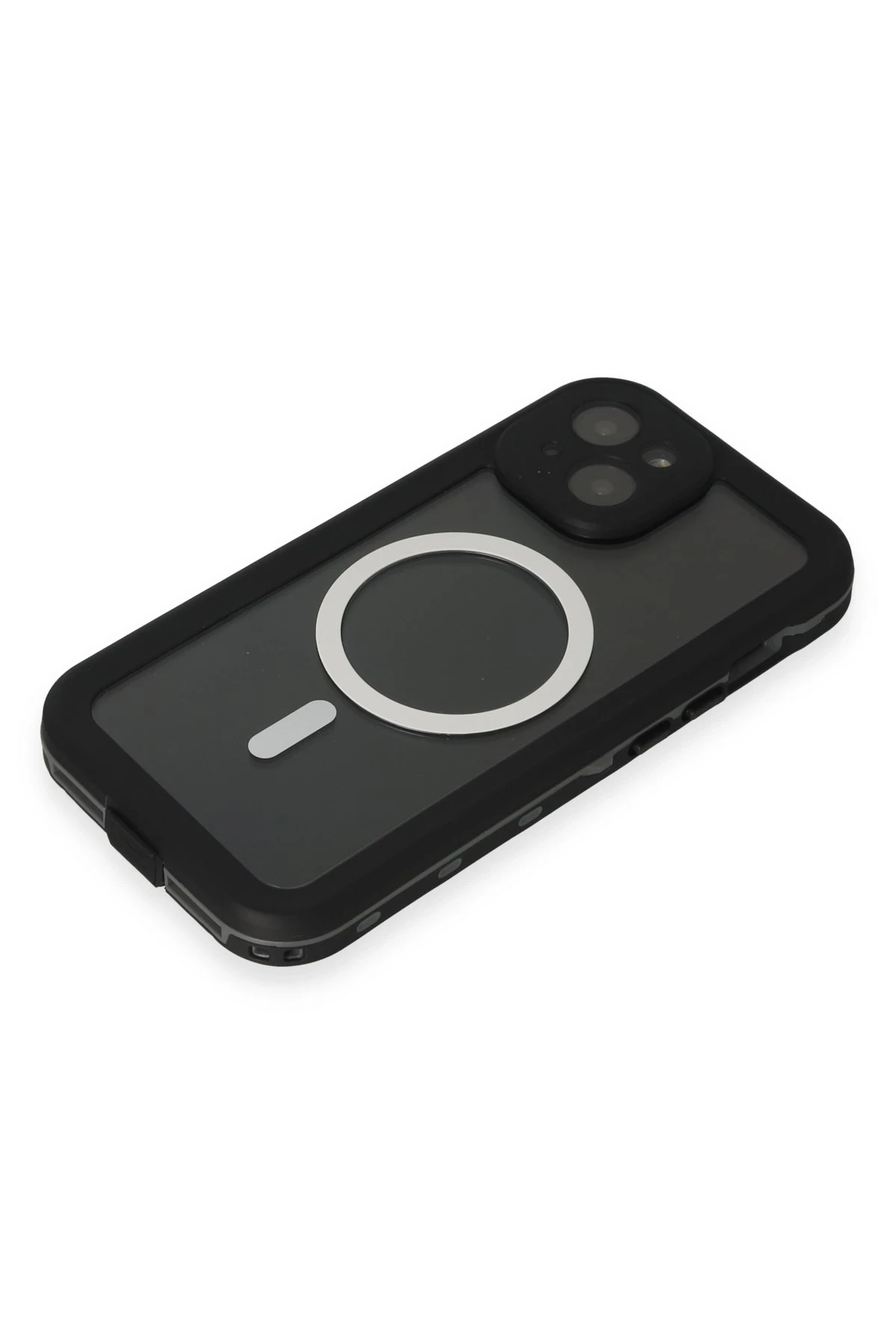Newface Apple iPhone 15 Kılıf Red Pepper Magneticsafe Su Geçirmez Kılıf - Siyah-Gri — görsel 3