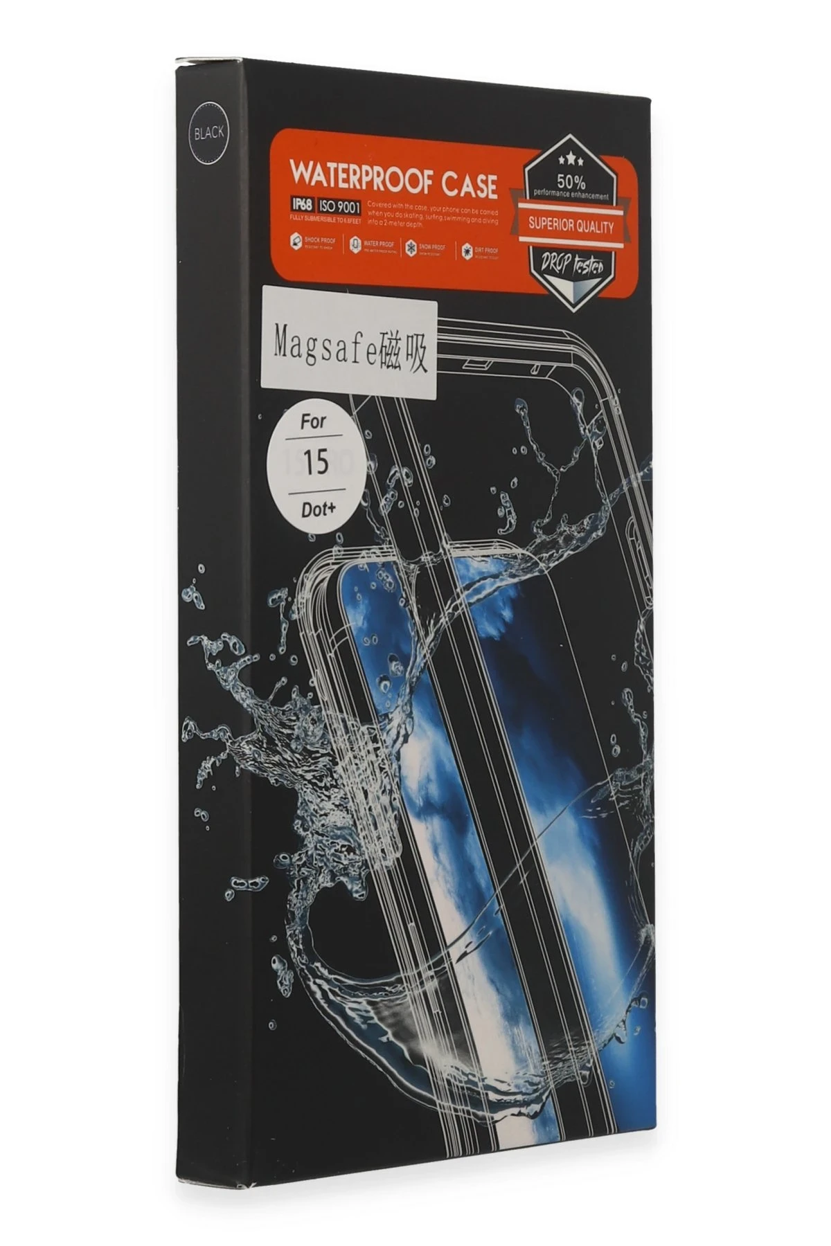 Newface Apple iPhone 15 Kılıf Red Pepper Magneticsafe Su Geçirmez Kılıf - Siyah-Gri — görsel 5