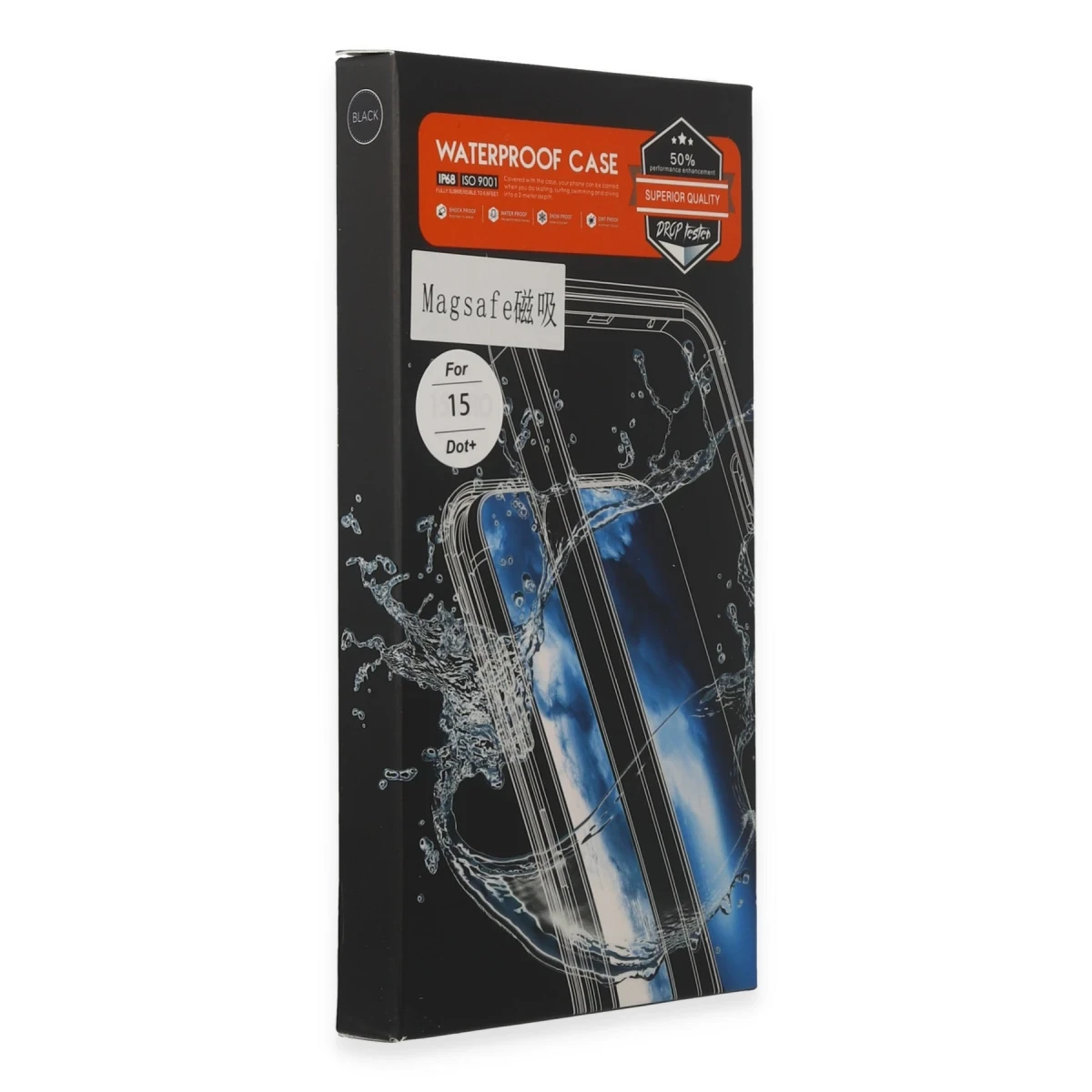 Newface Apple iPhone 15 Kılıf Red Pepper Magneticsafe Su Geçirmez Kılıf - Siyah-Gri — görsel 10