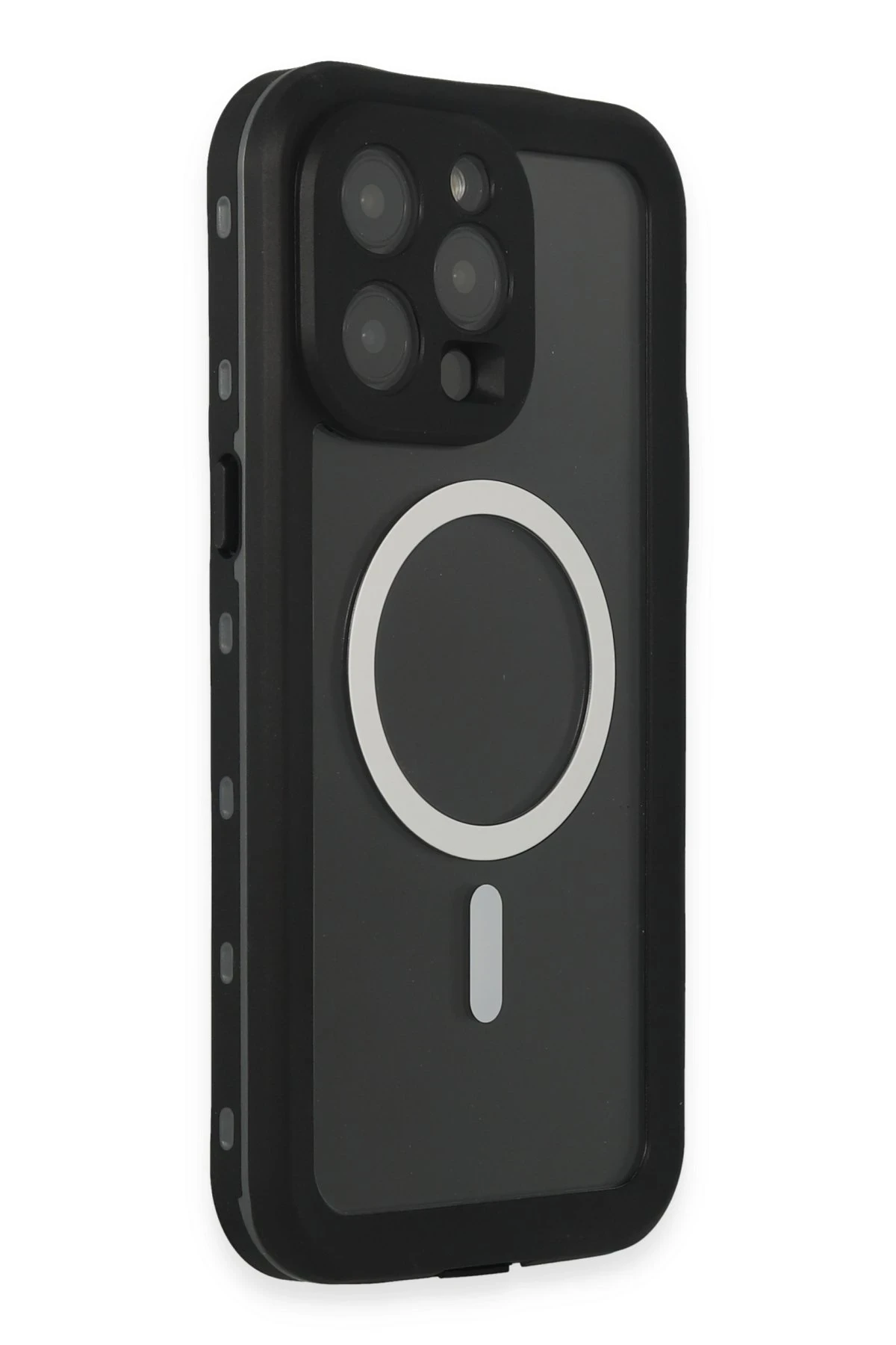Newface Apple iPhone 15 Pro Kılıf Red Pepper Magneticsafe Su Geçirmez Kılıf - Siyah-Gri — görsel 2