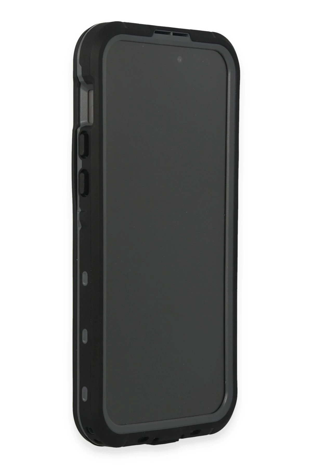 Newface Apple iPhone 15 Pro Kılıf Red Pepper Magneticsafe Su Geçirmez Kılıf - Siyah-Gri — görsel 3