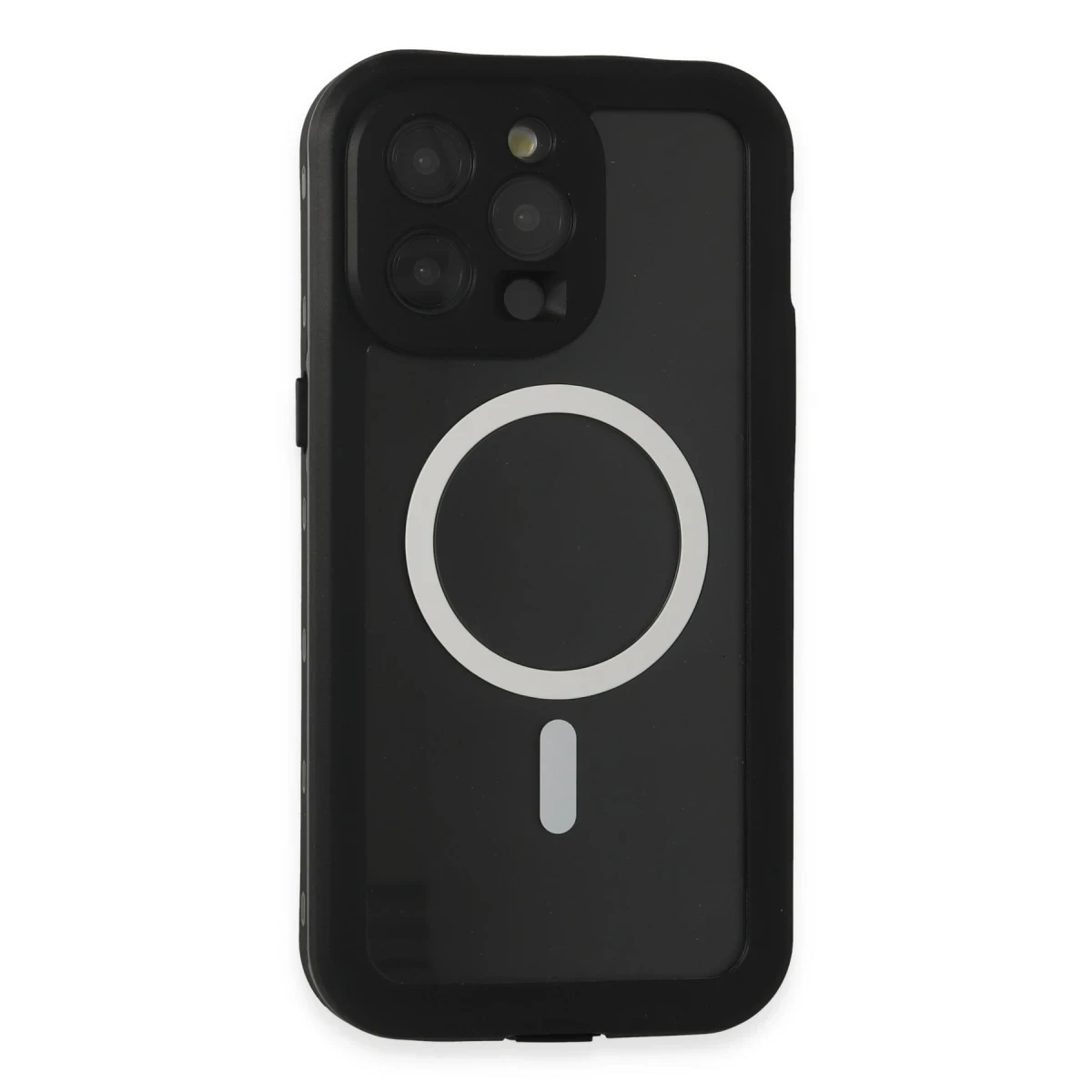 Newface Apple iPhone 15 Pro Max Kılıf Red Pepper Magneticsafe Su Geçirmez Kılıf - Siyah-Gri — görsel 7
