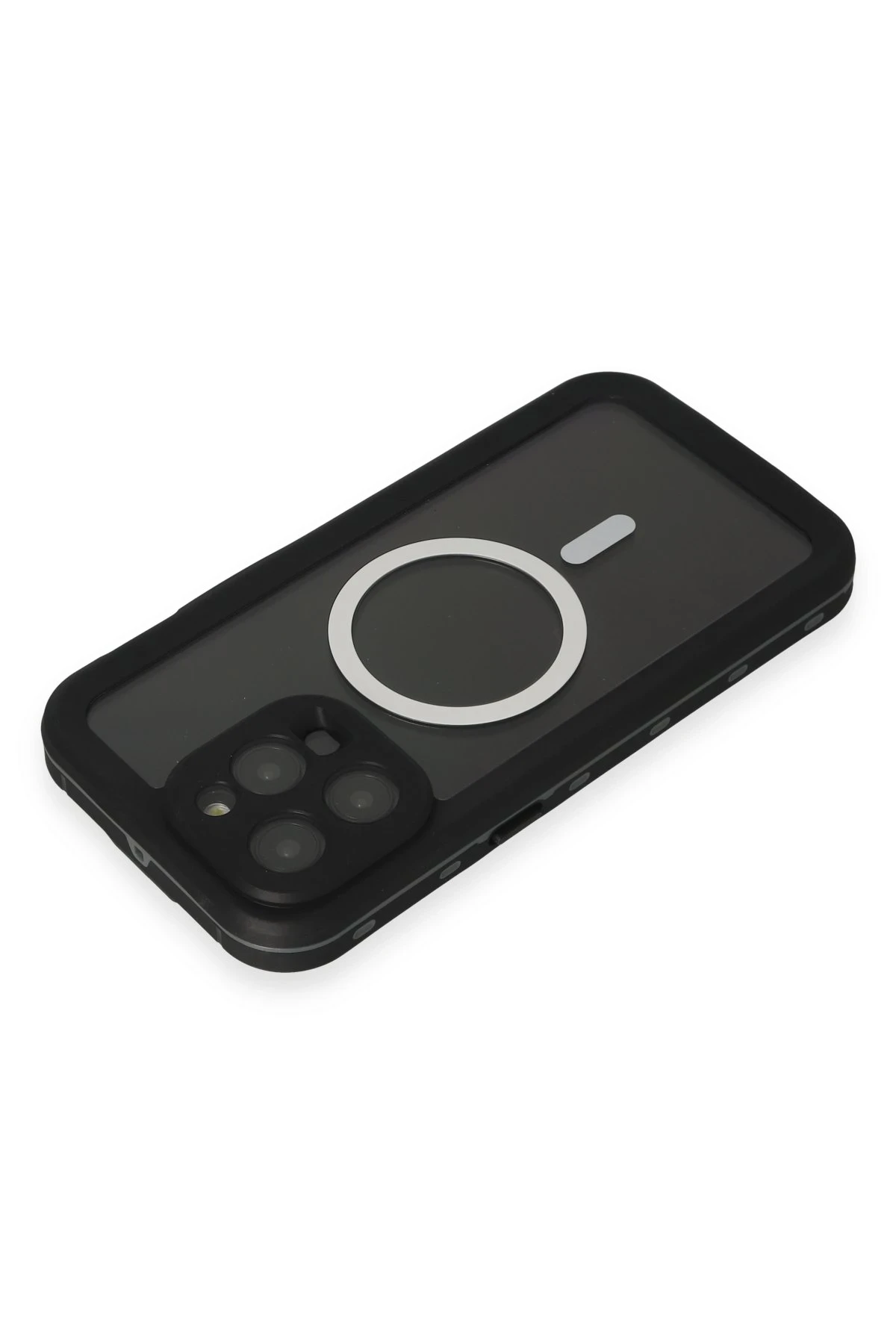 Newface Apple iPhone 15 Pro Max Kılıf Red Pepper Magneticsafe Su Geçirmez Kılıf - Siyah-Gri — görsel 3