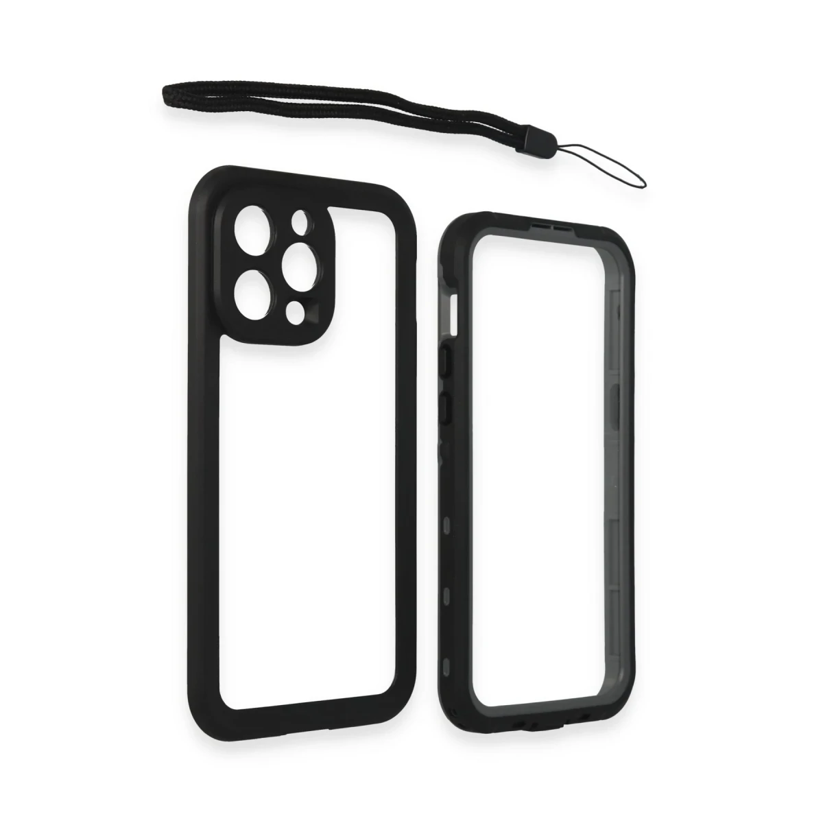 Newface Apple iPhone 15 Pro Max Kılıf Red Pepper Magneticsafe Su Geçirmez Kılıf - Siyah-Gri — görsel 11