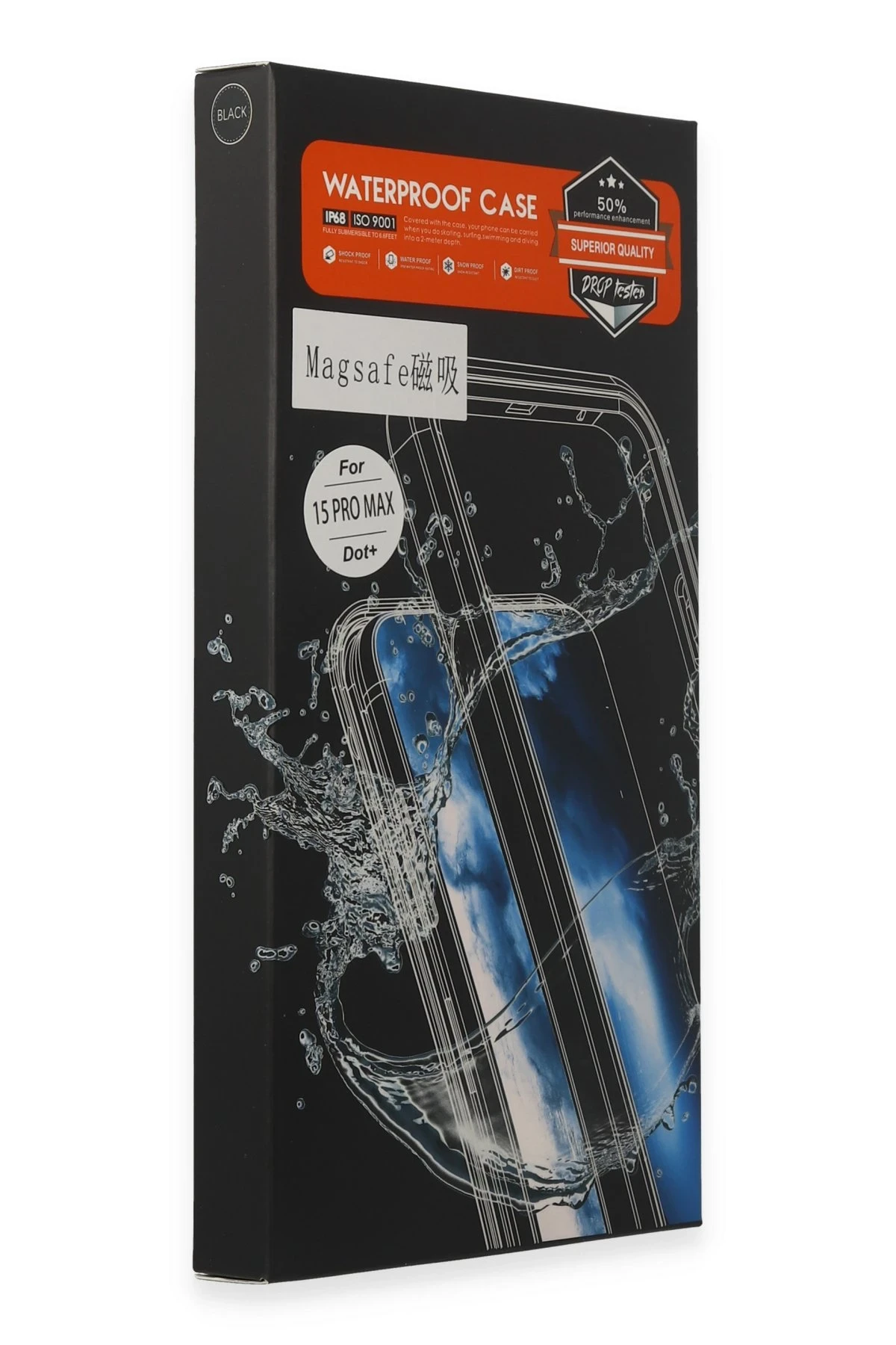 Newface Apple iPhone 15 Pro Max Kılıf Red Pepper Magneticsafe Su Geçirmez Kılıf - Siyah-Gri — görsel 6