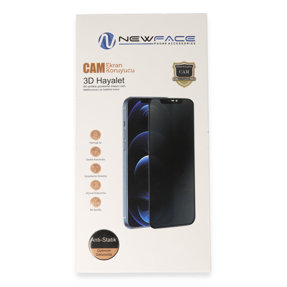 Newface Realme C53 3D Antistatik Hayalet Cam Ekran Koruyucu — görsel 11