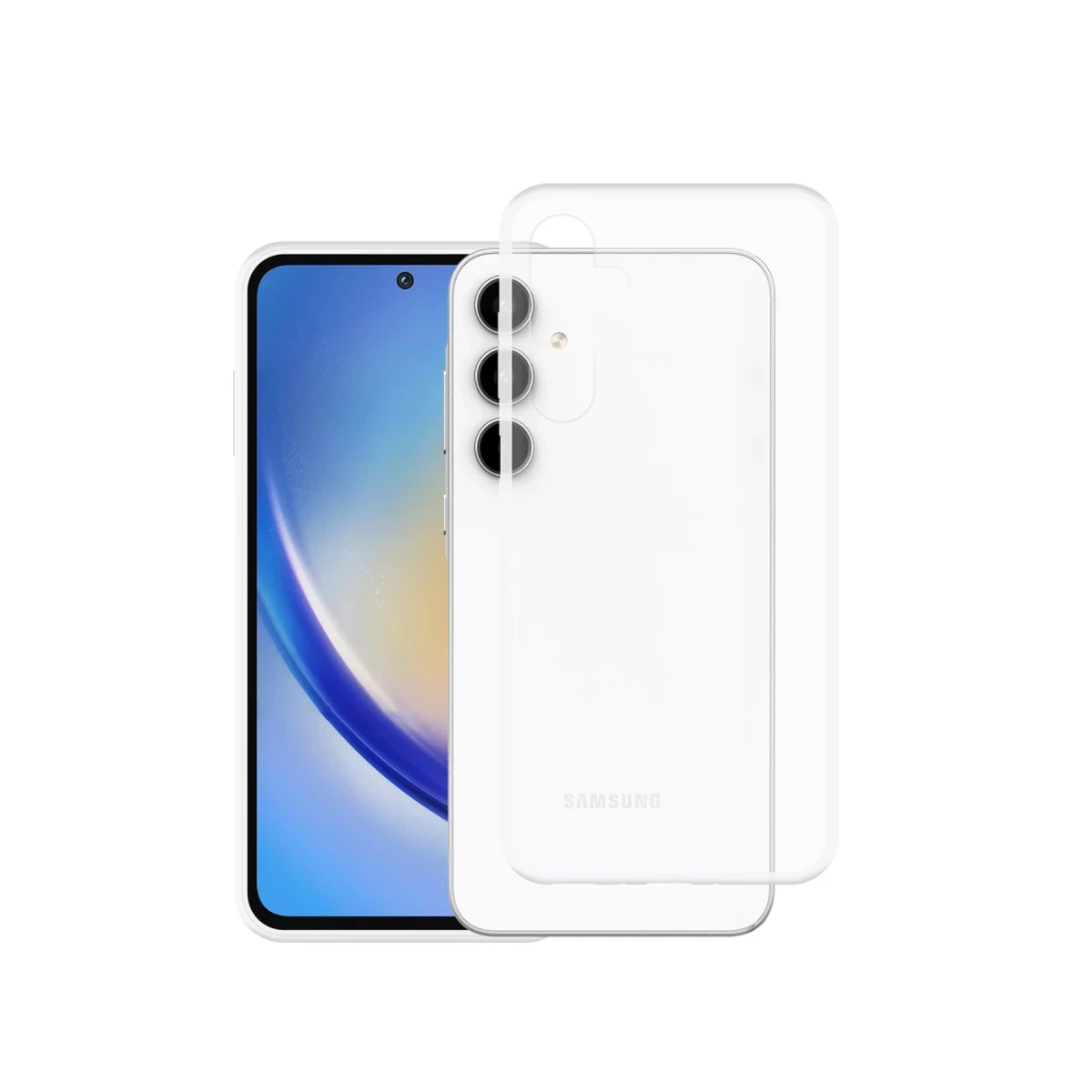 Newface Samsung Galaxy A35 5G Kılıf Lüx Şeffaf Silikon — görsel 4