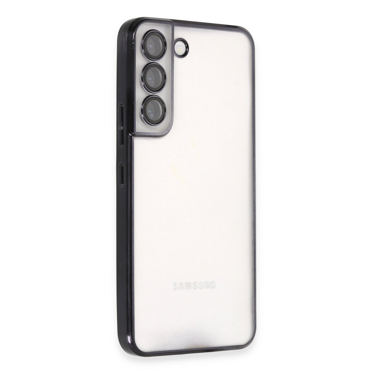 Newface Samsung Galaxy S22 Kılıf Razer Lensli Silikon - Siyah — görsel 9