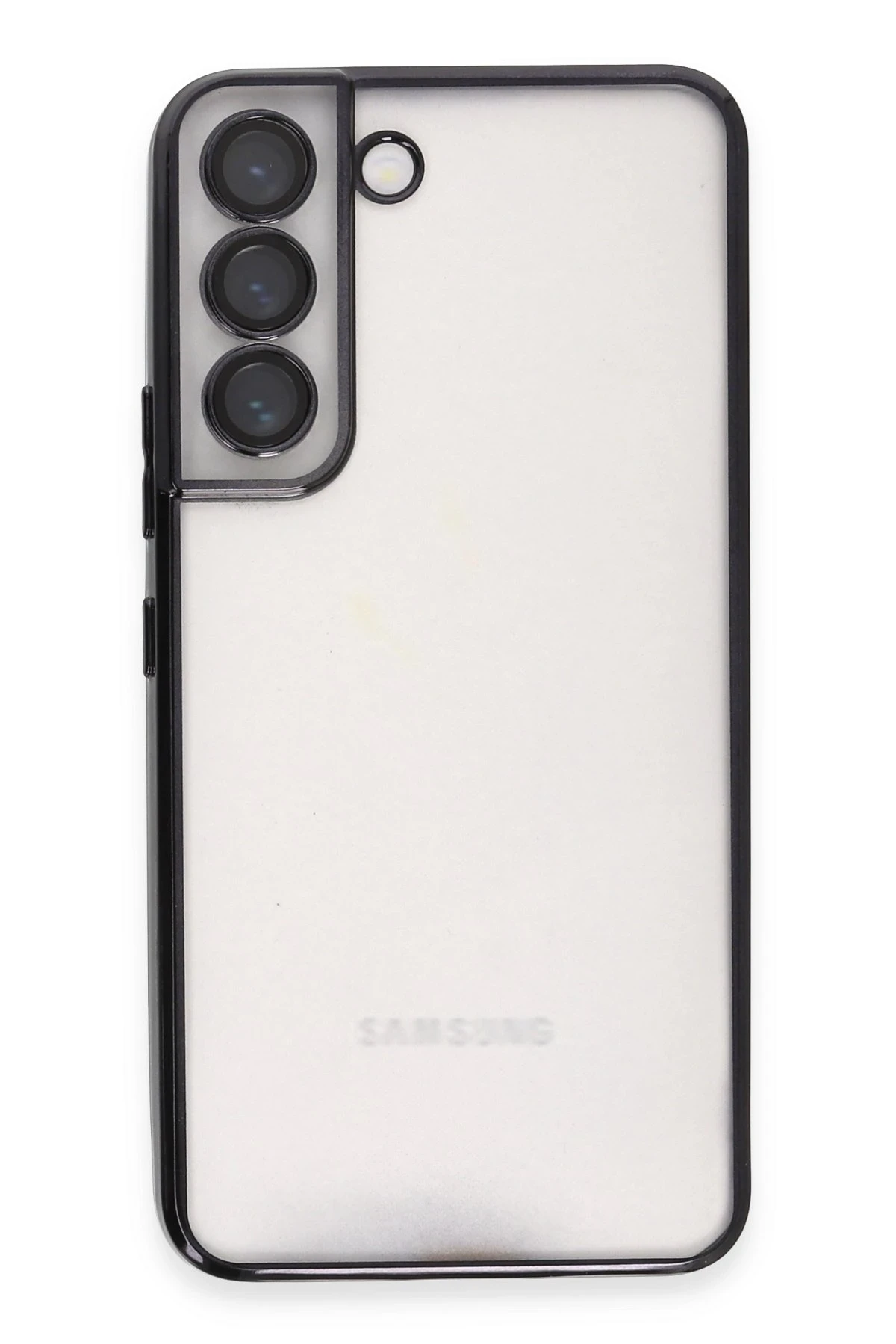 Newface Samsung Galaxy S22 Kılıf Razer Lensli Silikon - Siyah — görsel 2