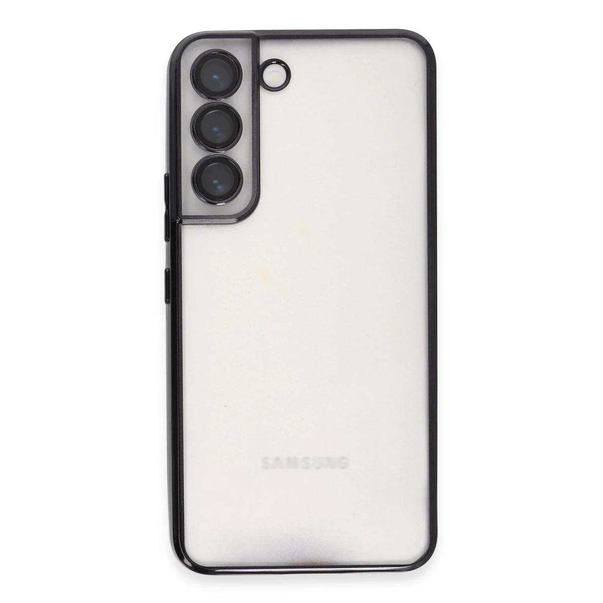 Newface Samsung Galaxy S22 Kılıf Razer Lensli Silikon - Siyah — görsel 6