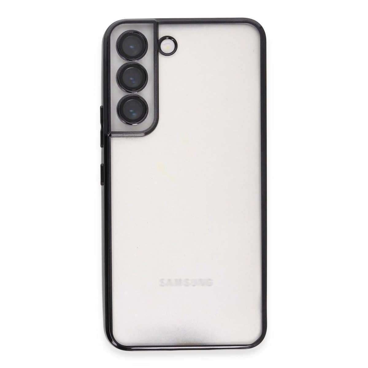 Newface Samsung Galaxy S22 Kılıf Razer Lensli Silikon - Siyah — görsel 10
