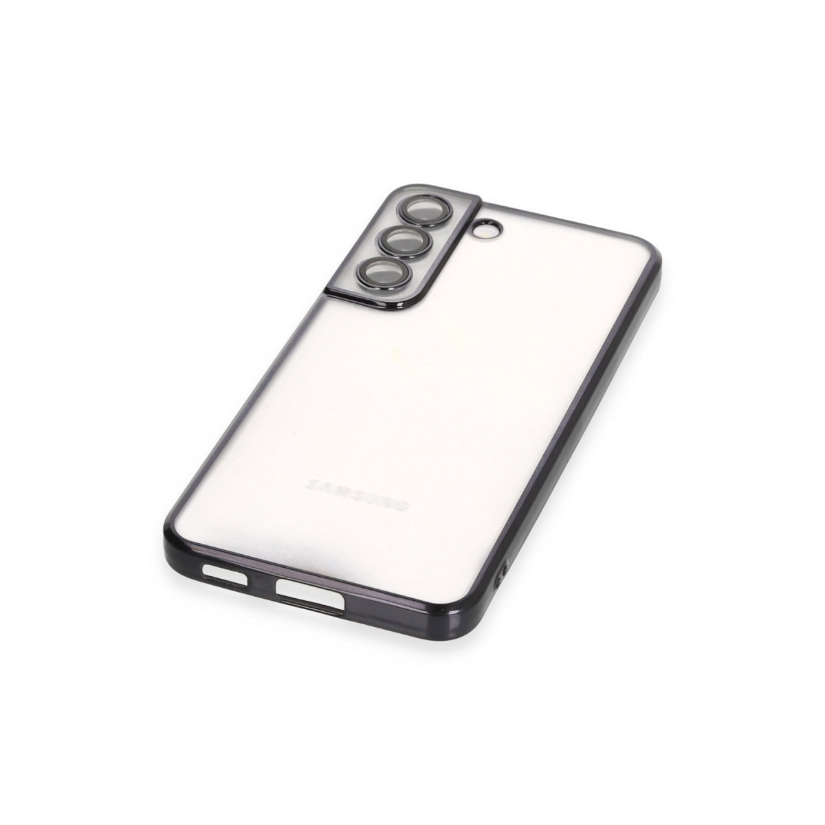Newface Samsung Galaxy S22 Kılıf Razer Lensli Silikon - Siyah — görsel 12