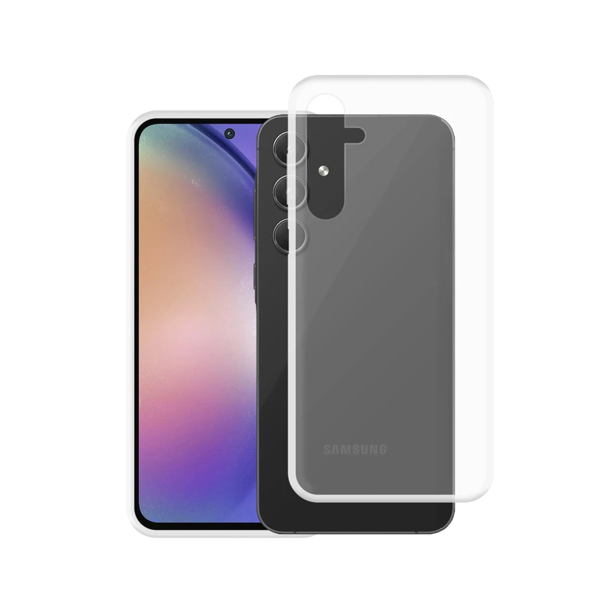 Newface Samsung Galaxy A55 5G Kılıf Lüx Şeffaf Silikon — görsel 4