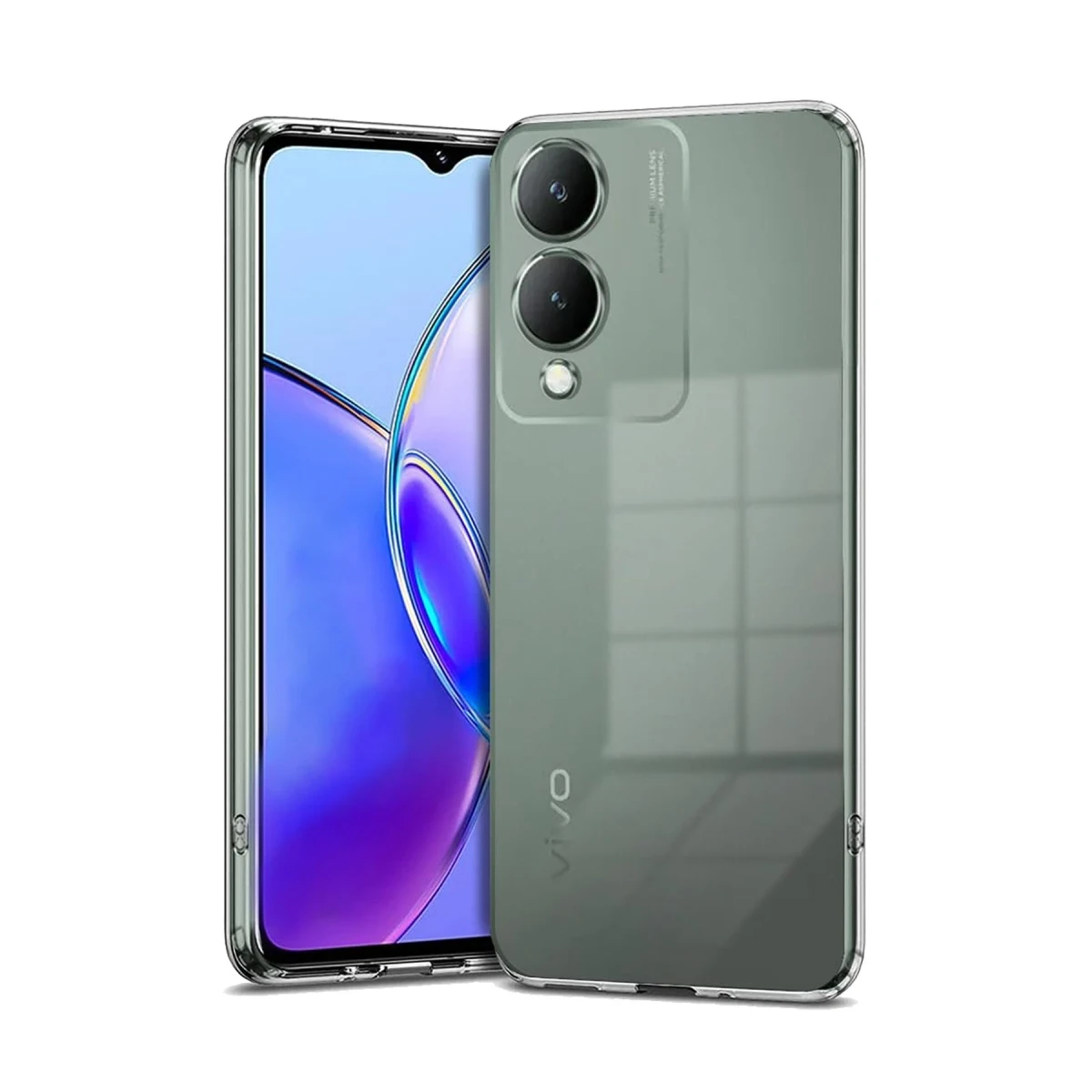 Newface Vivo Y17S Kılıf Lüx Şeffaf Silikon — görsel 3