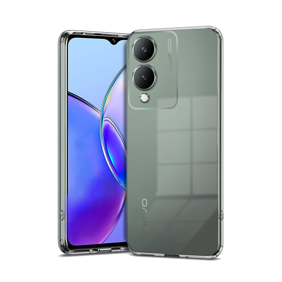 Newface Vivo Y17S Kılıf Lüx Şeffaf Silikon — görsel 5