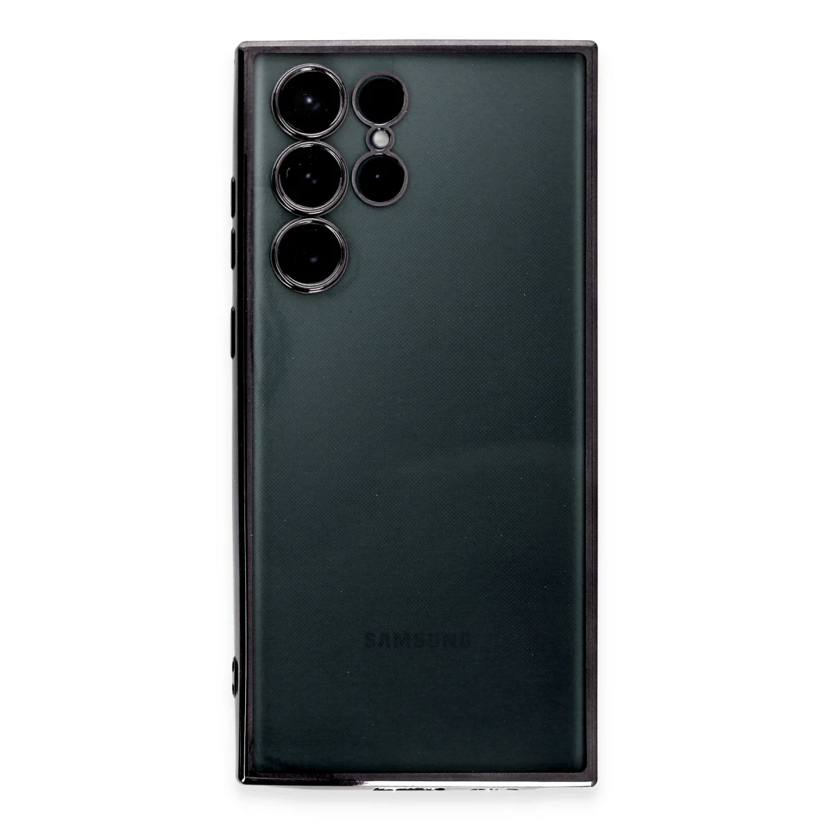 Newface Samsung Galaxy S22 Ultra Kılıf Razer Lensli Silikon - Siyah — görsel 6
