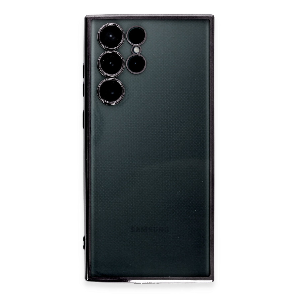Newface Samsung Galaxy S22 Ultra Kılıf Razer Lensli Silikon - Siyah — görsel 10