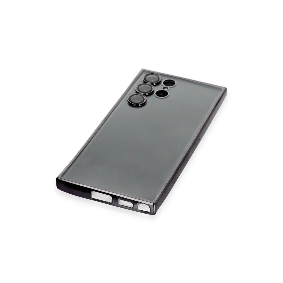 Newface Samsung Galaxy S22 Ultra Kılıf Razer Lensli Silikon - Siyah — görsel 7