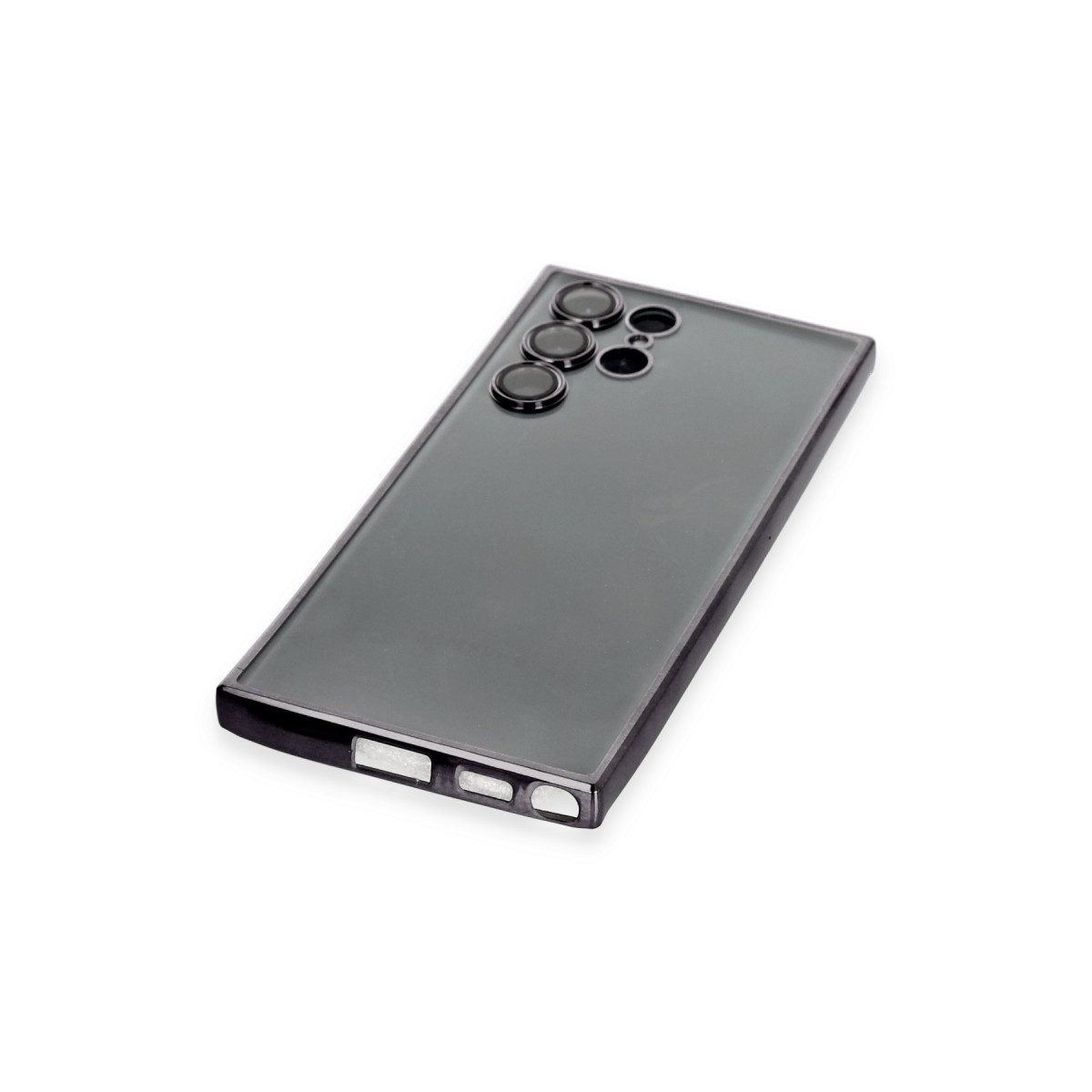Newface Samsung Galaxy S22 Ultra Kılıf Razer Lensli Silikon - Siyah — görsel 11