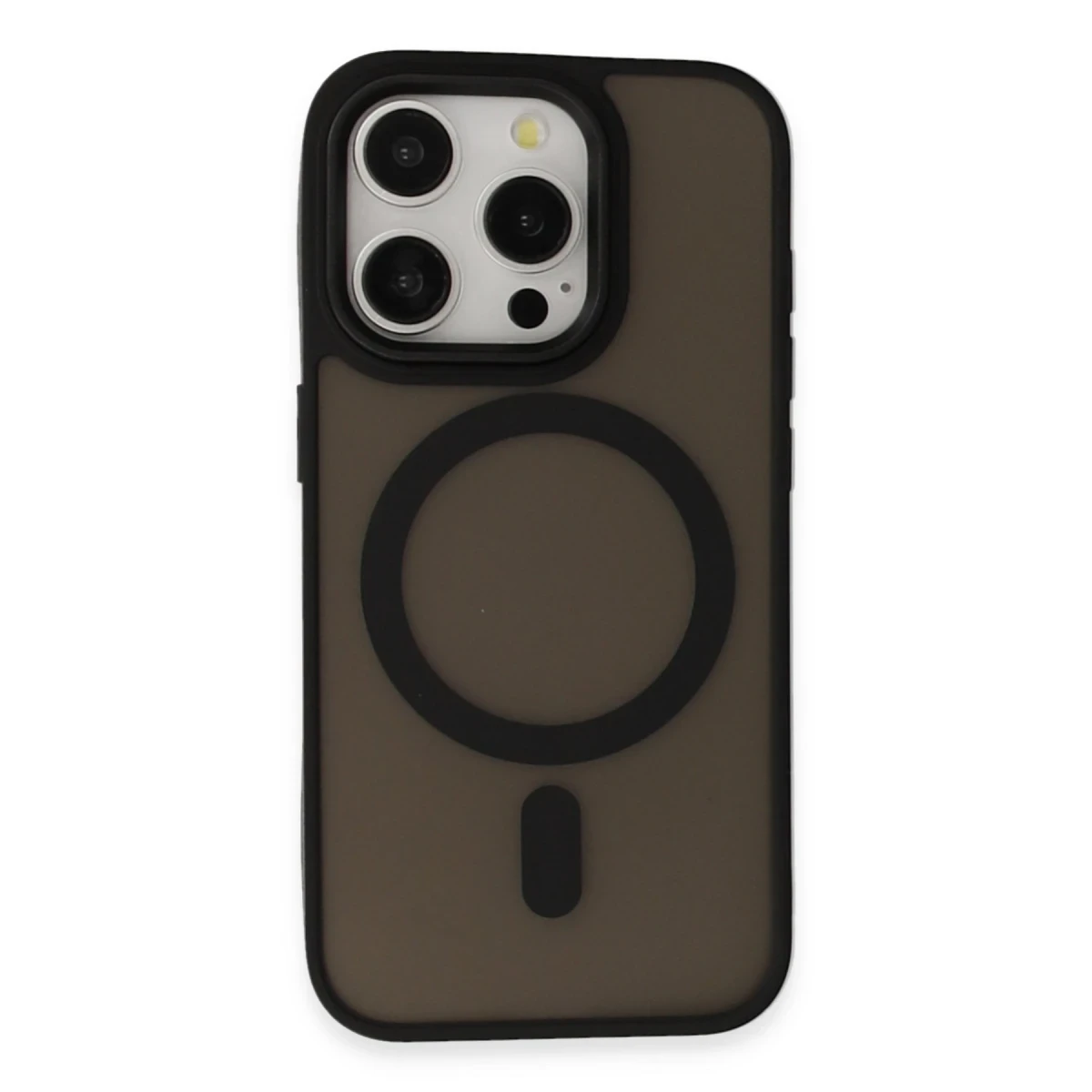 Newface Apple iPhone 15 Pro Kılıf Oslo Magsafe Kapak - Siyah — görsel 5