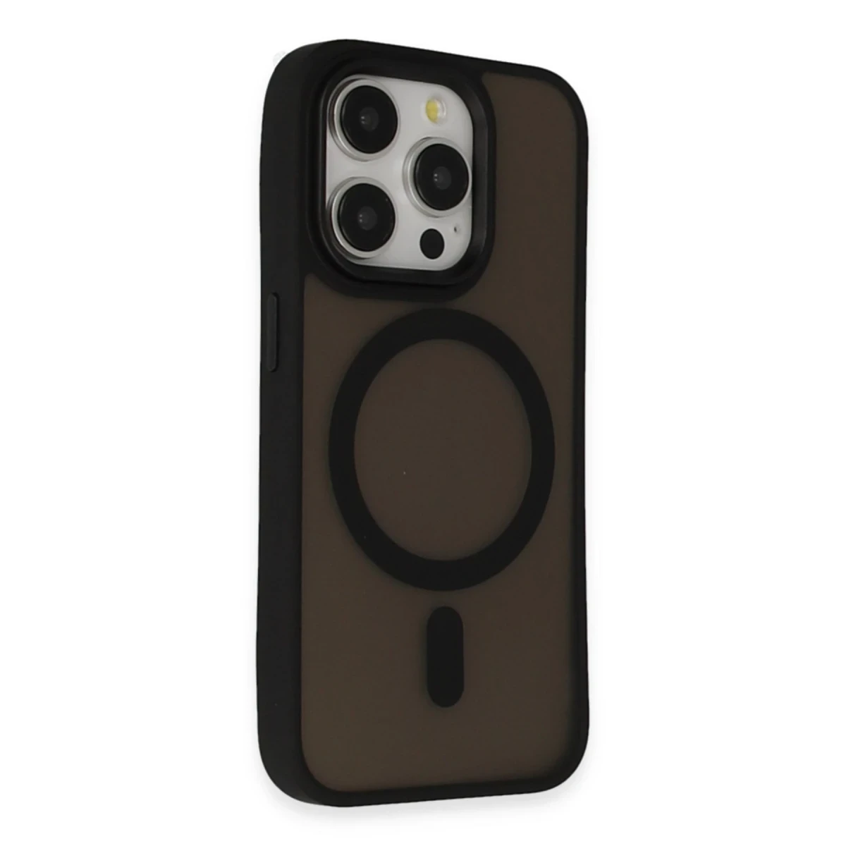 Newface Apple iPhone 15 Pro Kılıf Oslo Magsafe Kapak - Siyah — görsel 6
