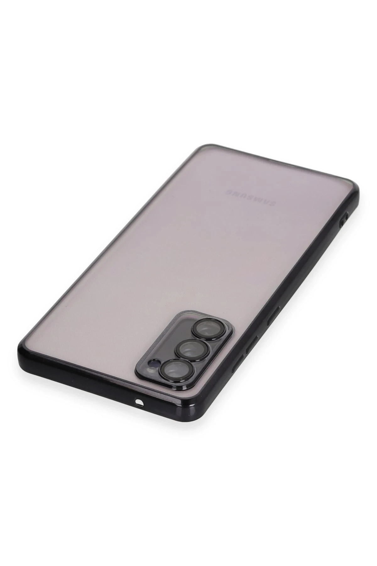Newface Samsung Galaxy S20 FE Kılıf Razer Lensli Silikon - Siyah
