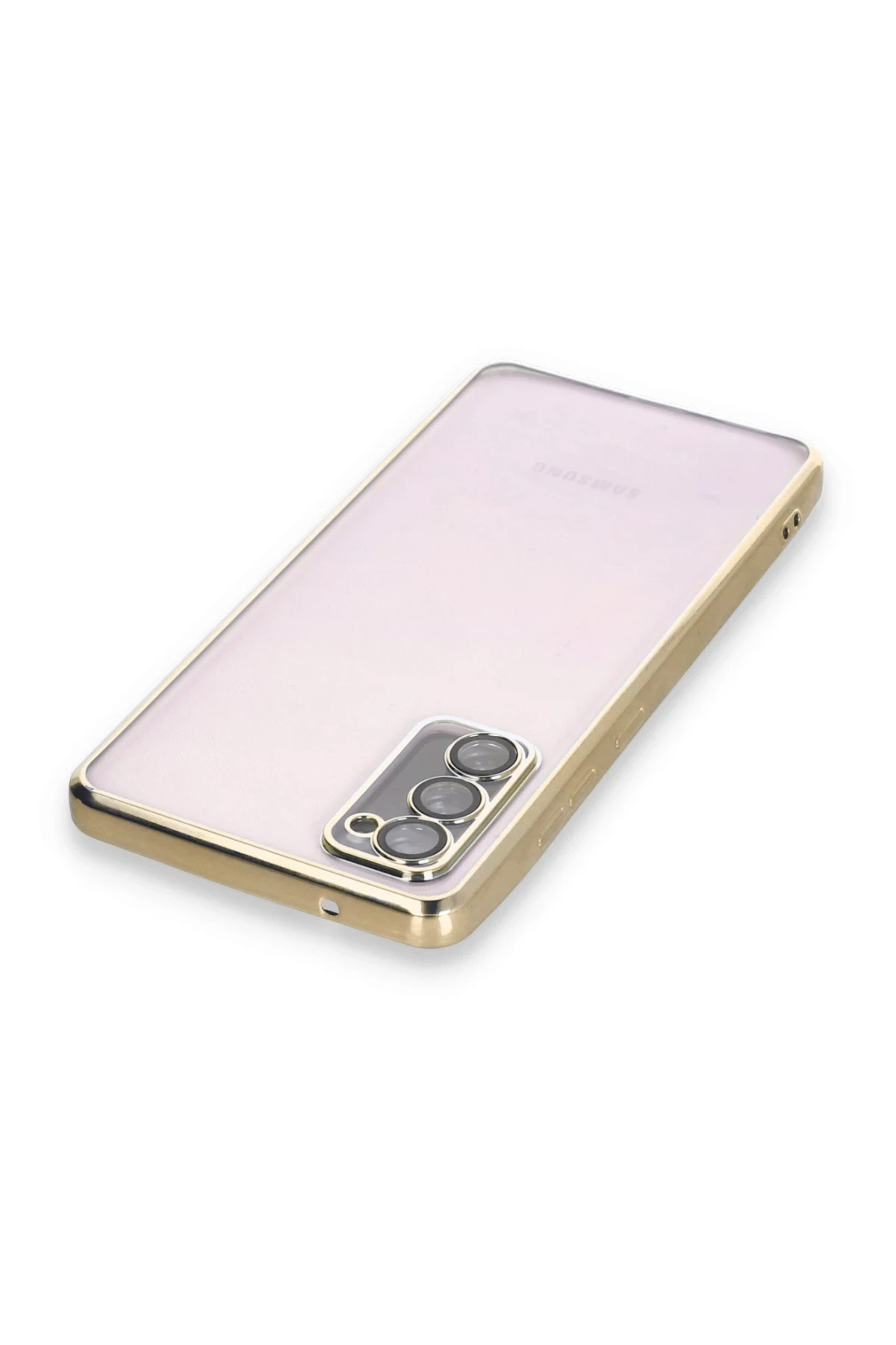 Newface Samsung Galaxy S20 FE Kılıf Razer Lensli Silikon - Gold
