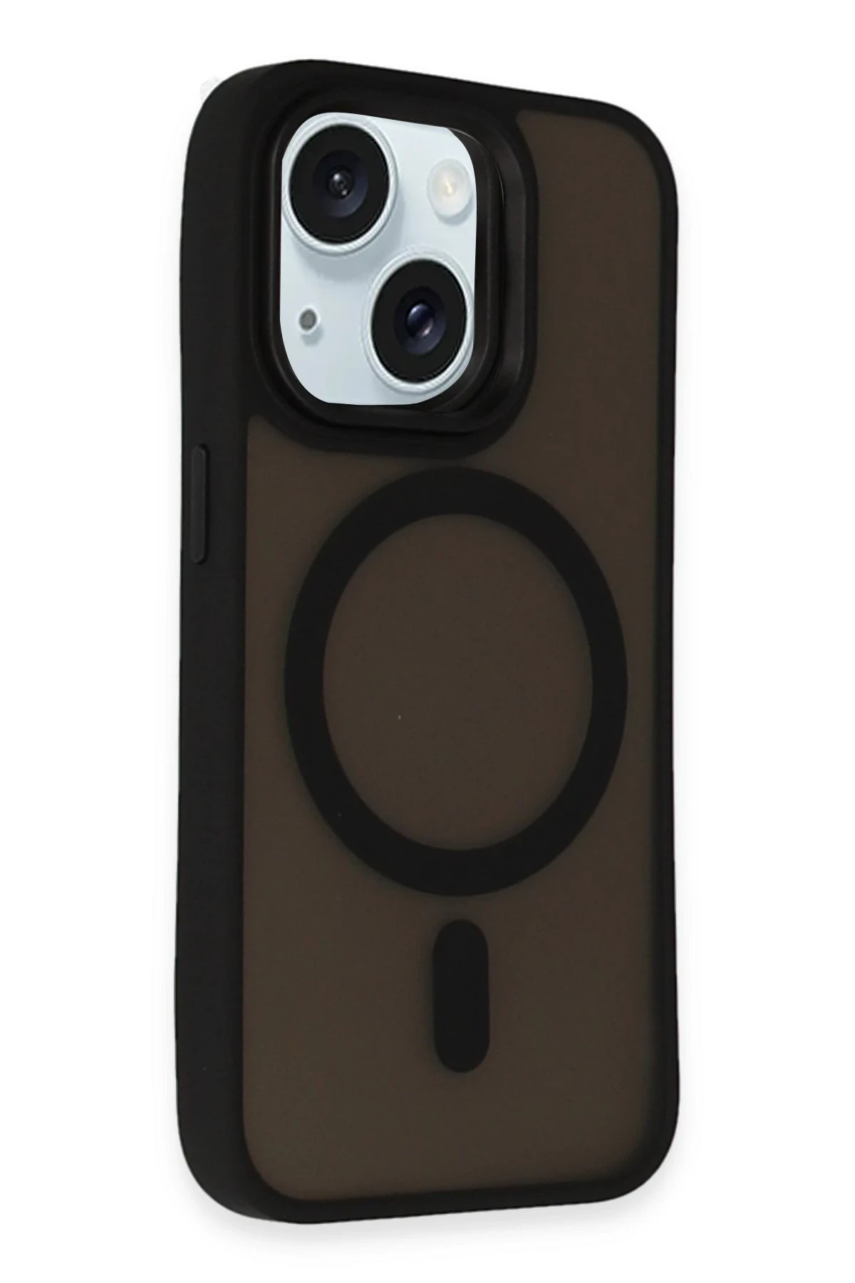 Newface Apple iPhone 15 Kılıf Oslo Magsafe Kapak - Siyah — görsel 2