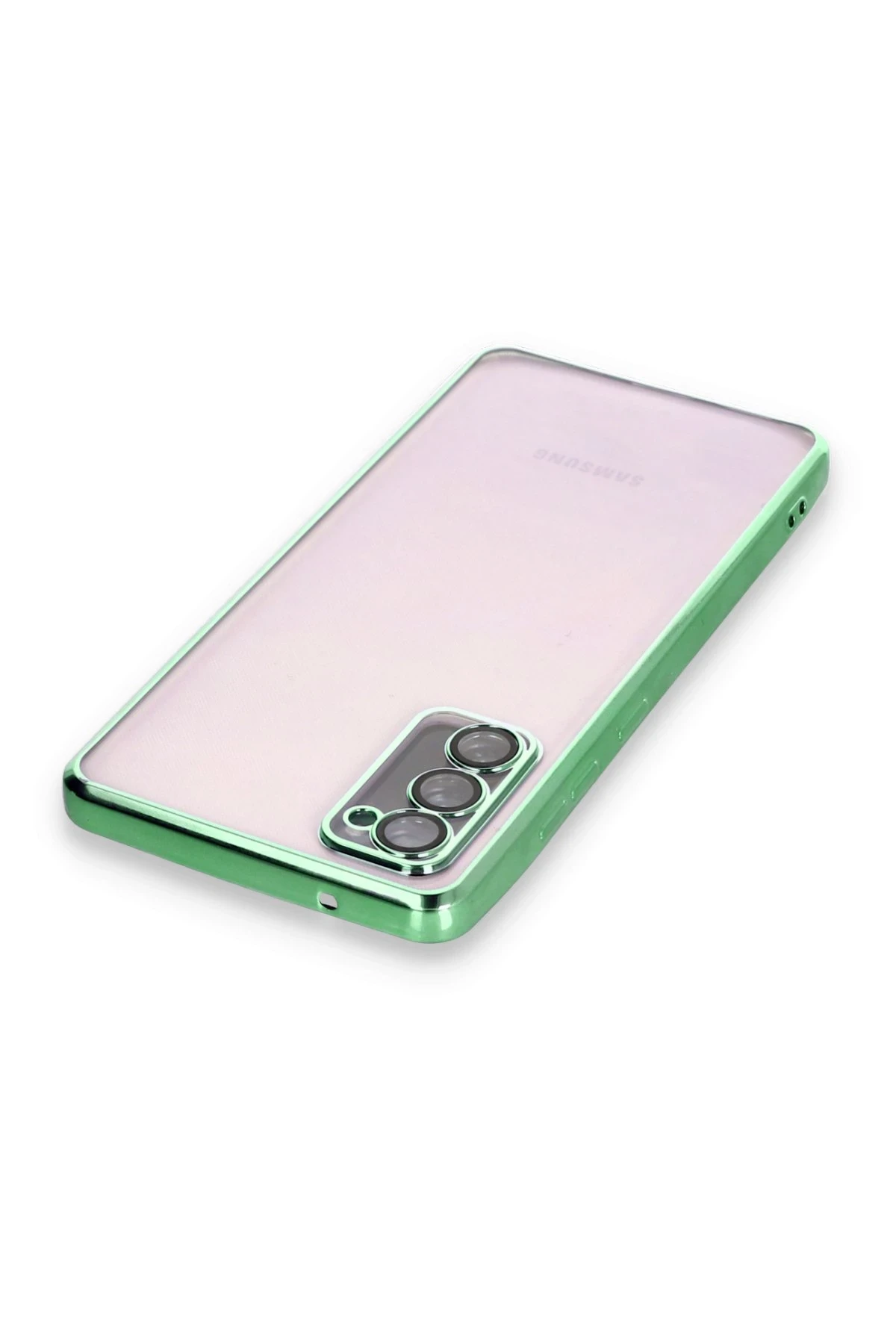 Newface Samsung Galaxy S20 FE Kılıf Razer Lensli Silikon - Yeşil