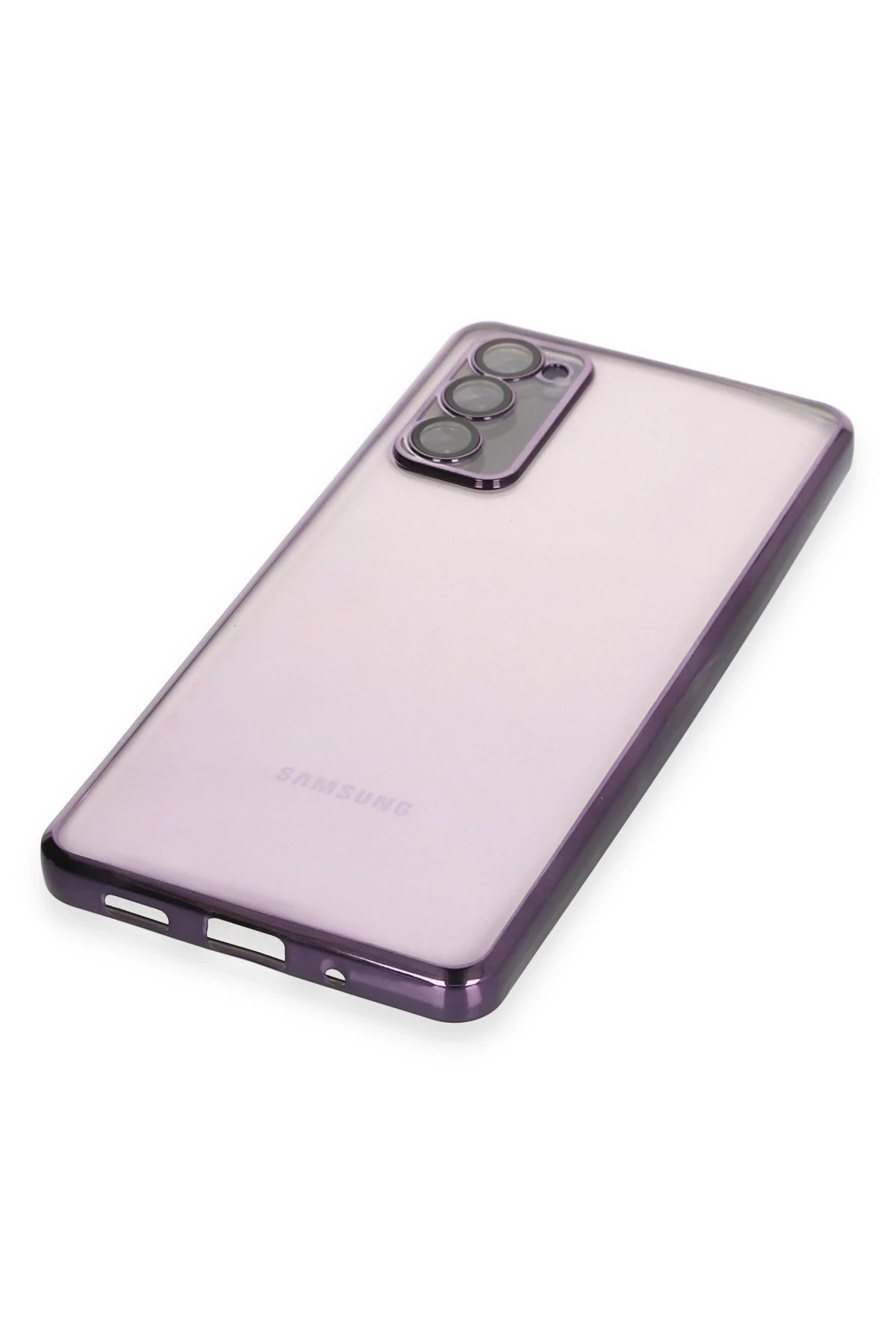 Newface Samsung Galaxy S20 FE Kılıf Razer Lensli Silikon - Mor