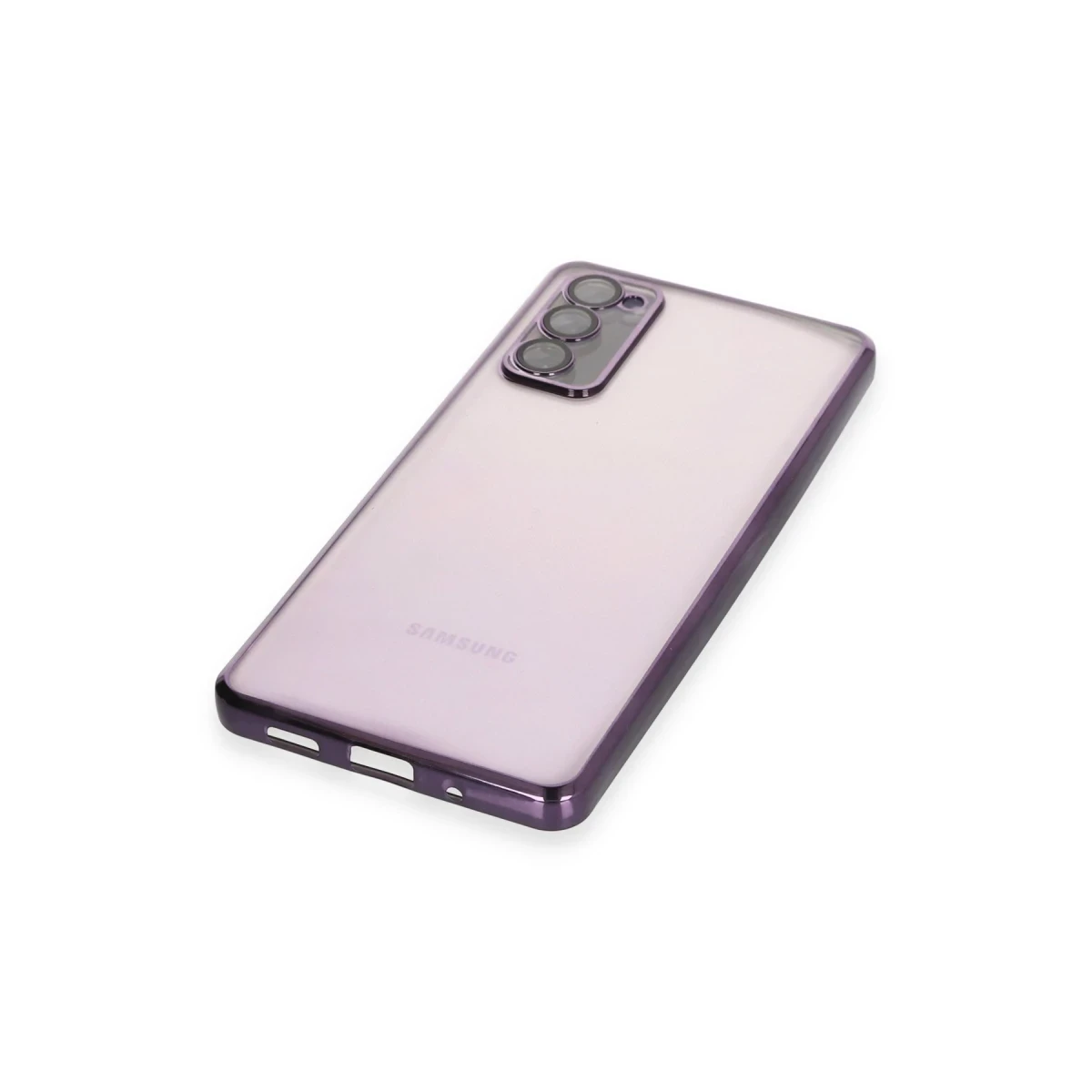 Newface Samsung Galaxy S20 FE Kılıf Razer Lensli Silikon - Mor