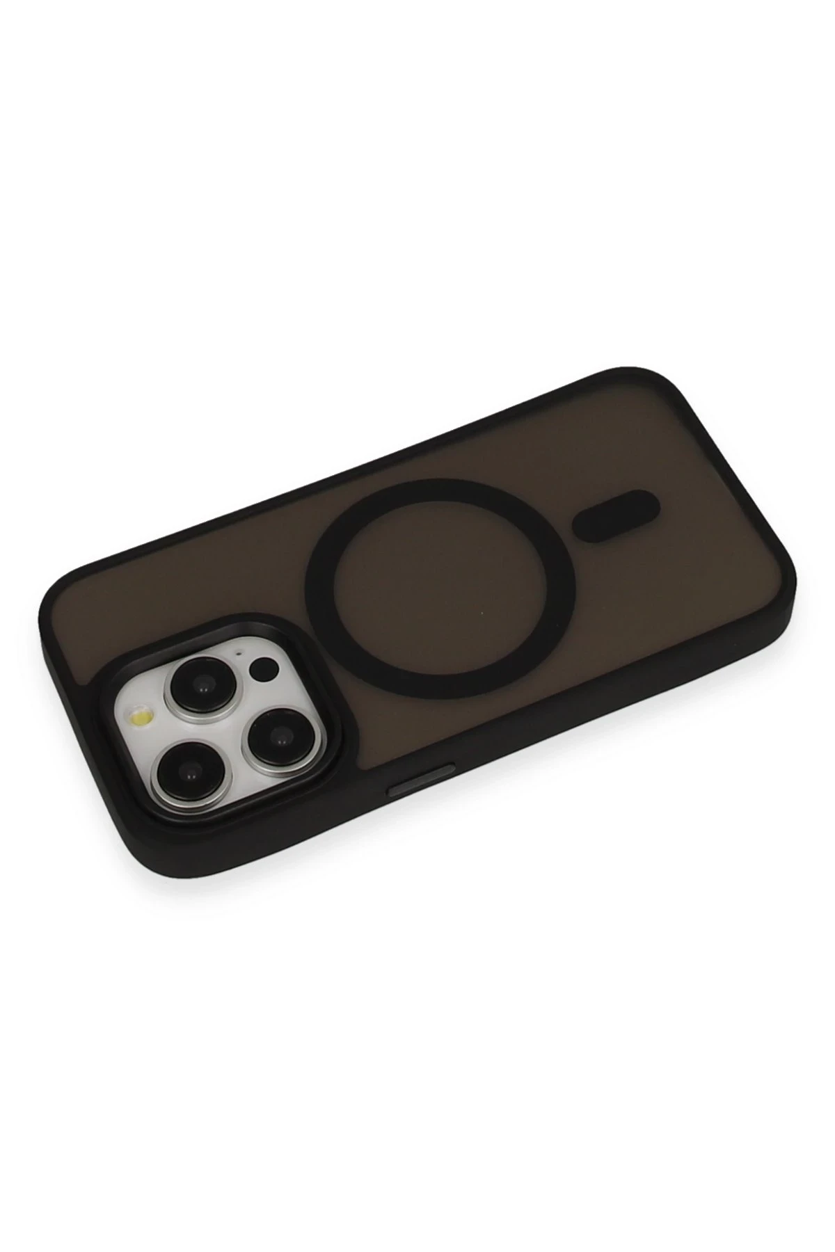 Newface Apple iPhone 14 Pro Max Kılıf Oslo Magsafe Kapak - Siyah — görsel 3