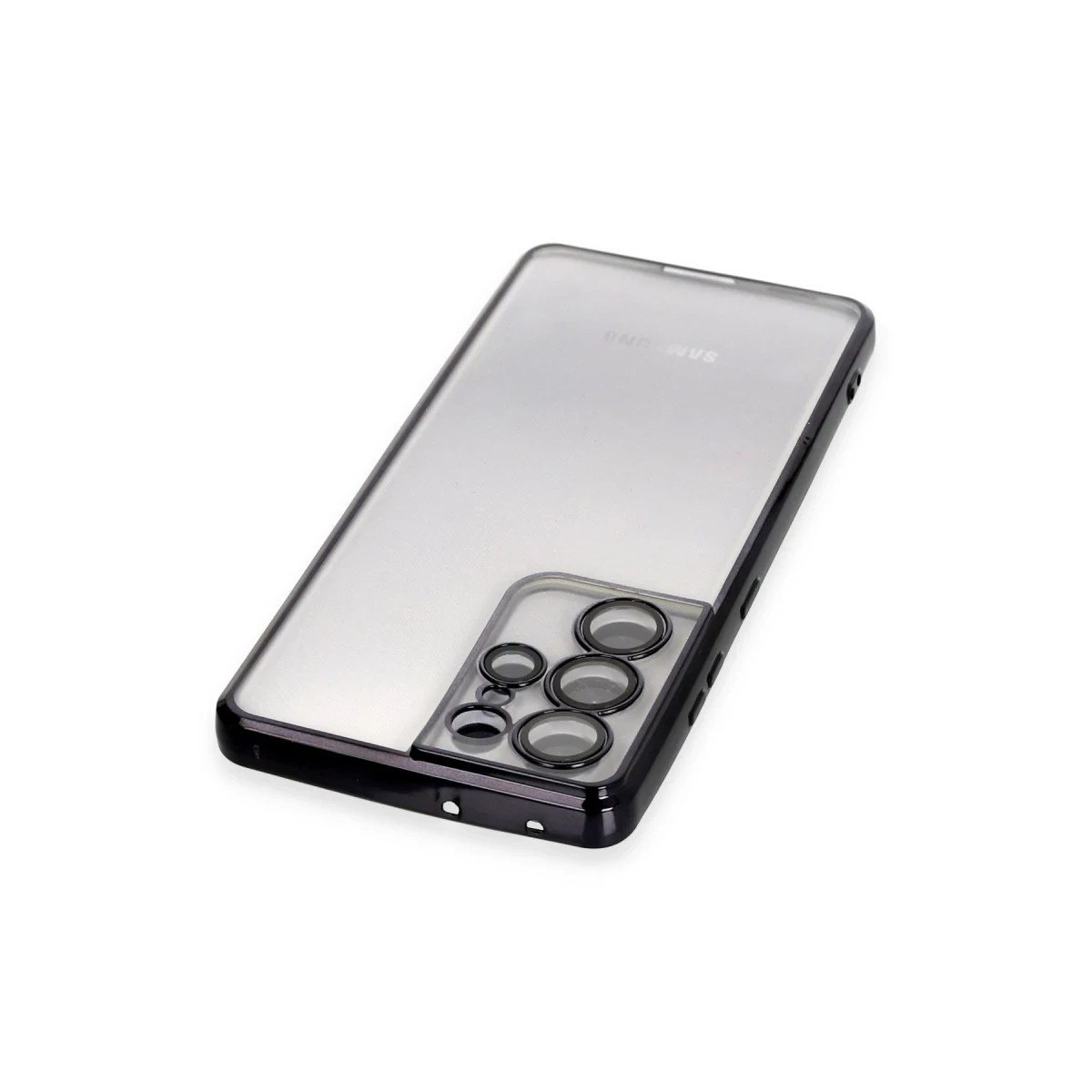 Newface Samsung Galaxy S21 Ultra Kılıf Razer Lensli Silikon - Siyah — görsel 7