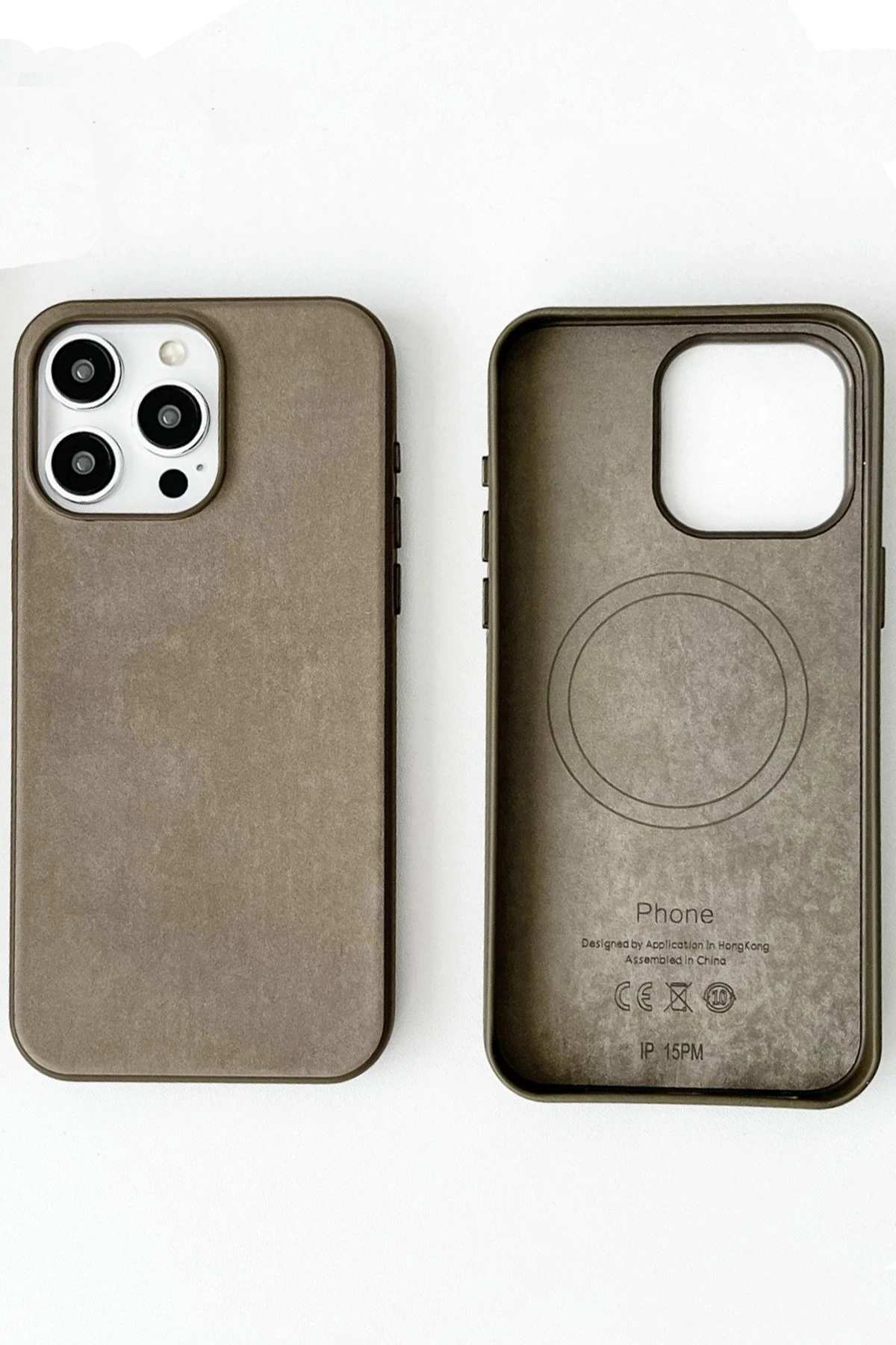 Newface iPhone 15 Pro Max Kılıf Karen Magsafe Kapak - Kahverengi