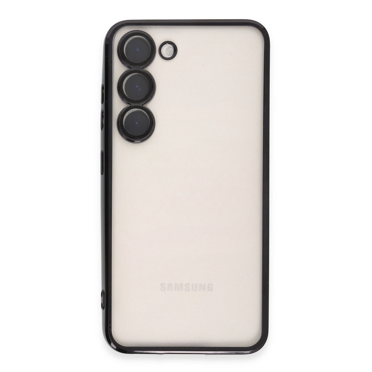 Newface Samsung Galaxy S23 Kılıf Razer Lensli Silikon - Siyah — görsel 10