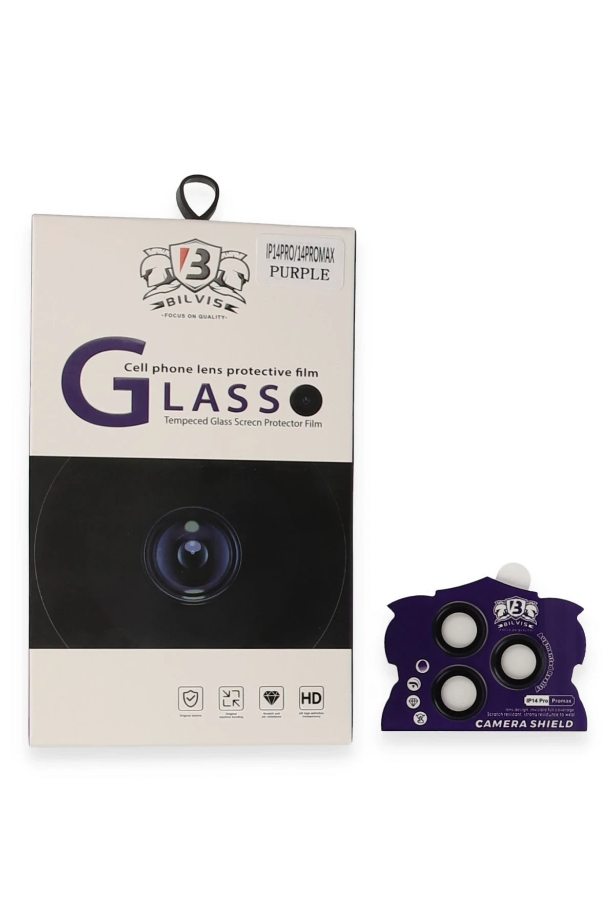 Newface iPhone 14 Pro Max Bilvis Titan Kamera Lens - Derin Mor