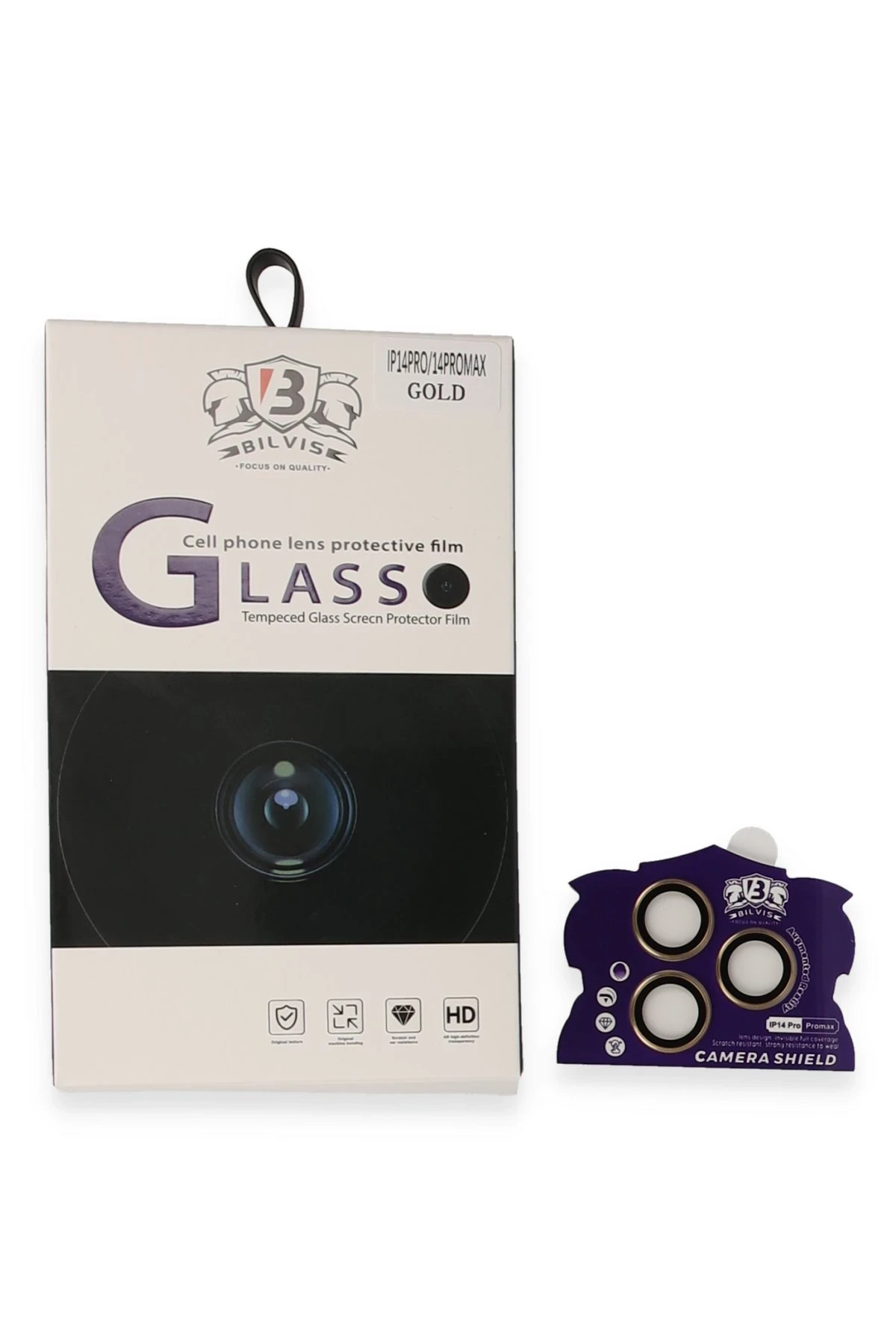 Newface iPhone 14 Pro Max Bilvis Titan Kamera Lens - Gold