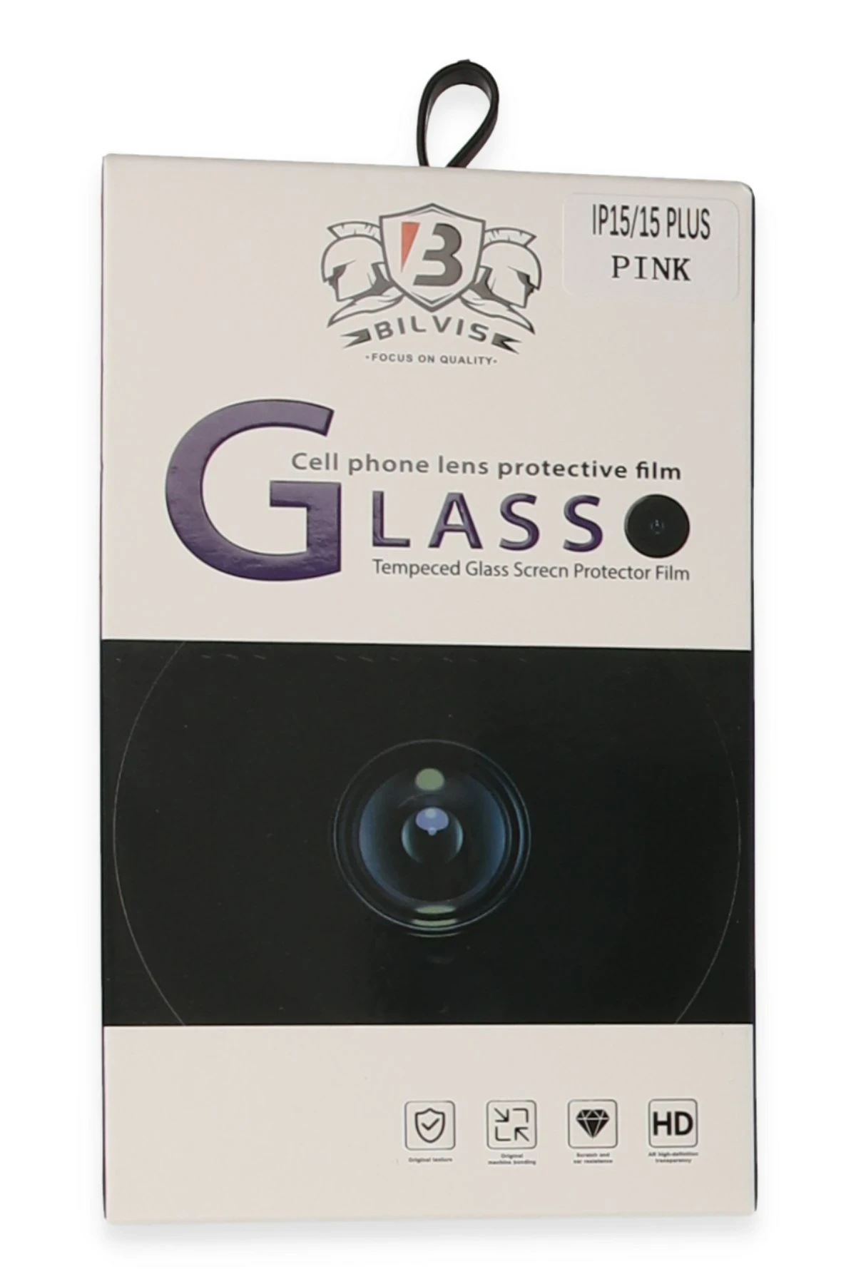 Newface iPhone 15 Bilvis Titan Kamera Lens - Pembe