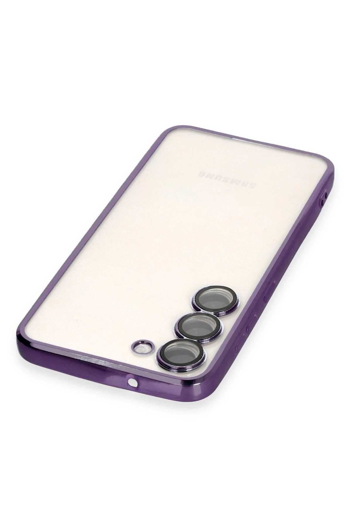 Newface Samsung Galaxy S23 Plus Kılıf Razer Lensli Silikon - Mor