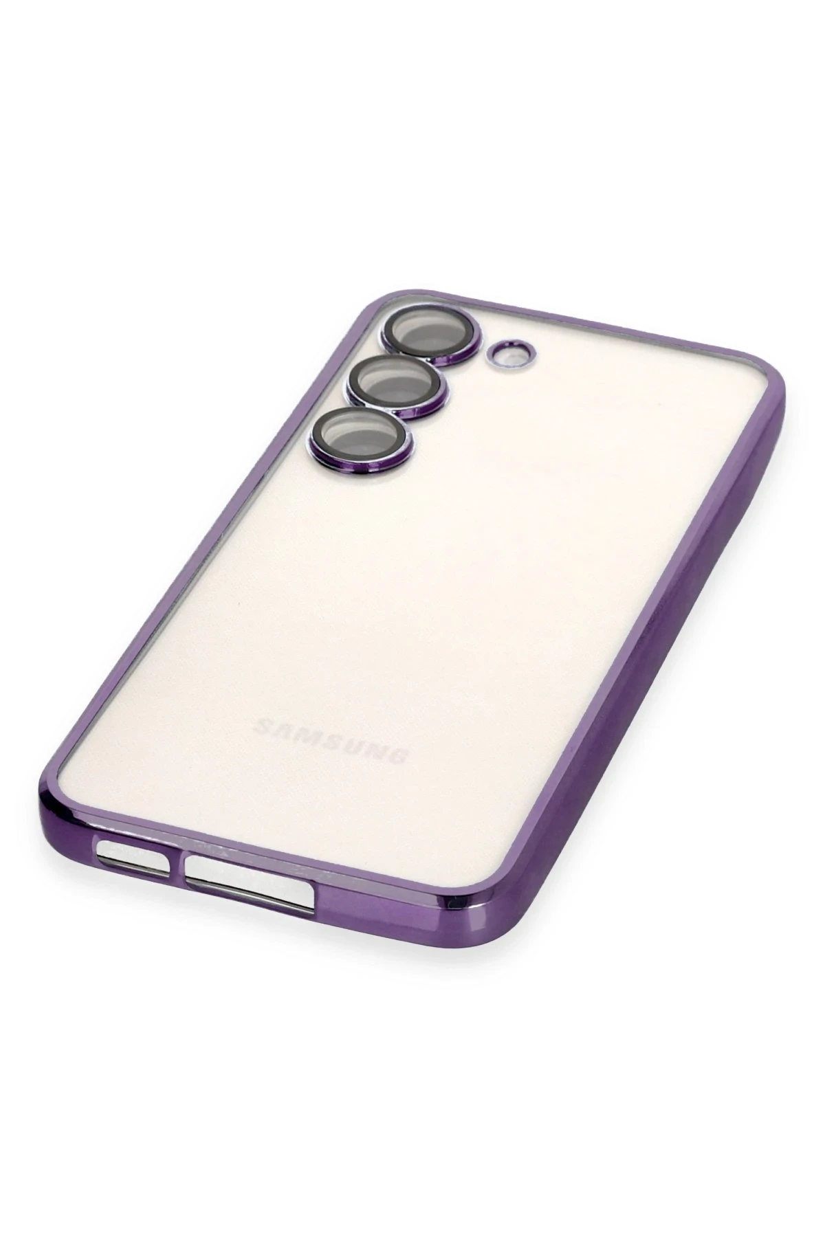 Newface Samsung Galaxy S23 Plus Kılıf Razer Lensli Silikon - Mor