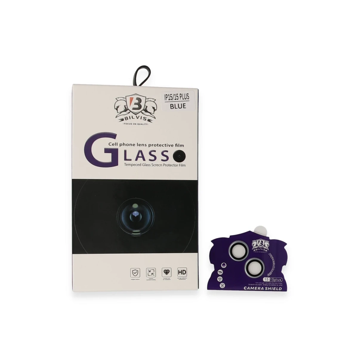 Newface Apple iPhone 15 Bilvis Titan Kamera Lens - Lacivert