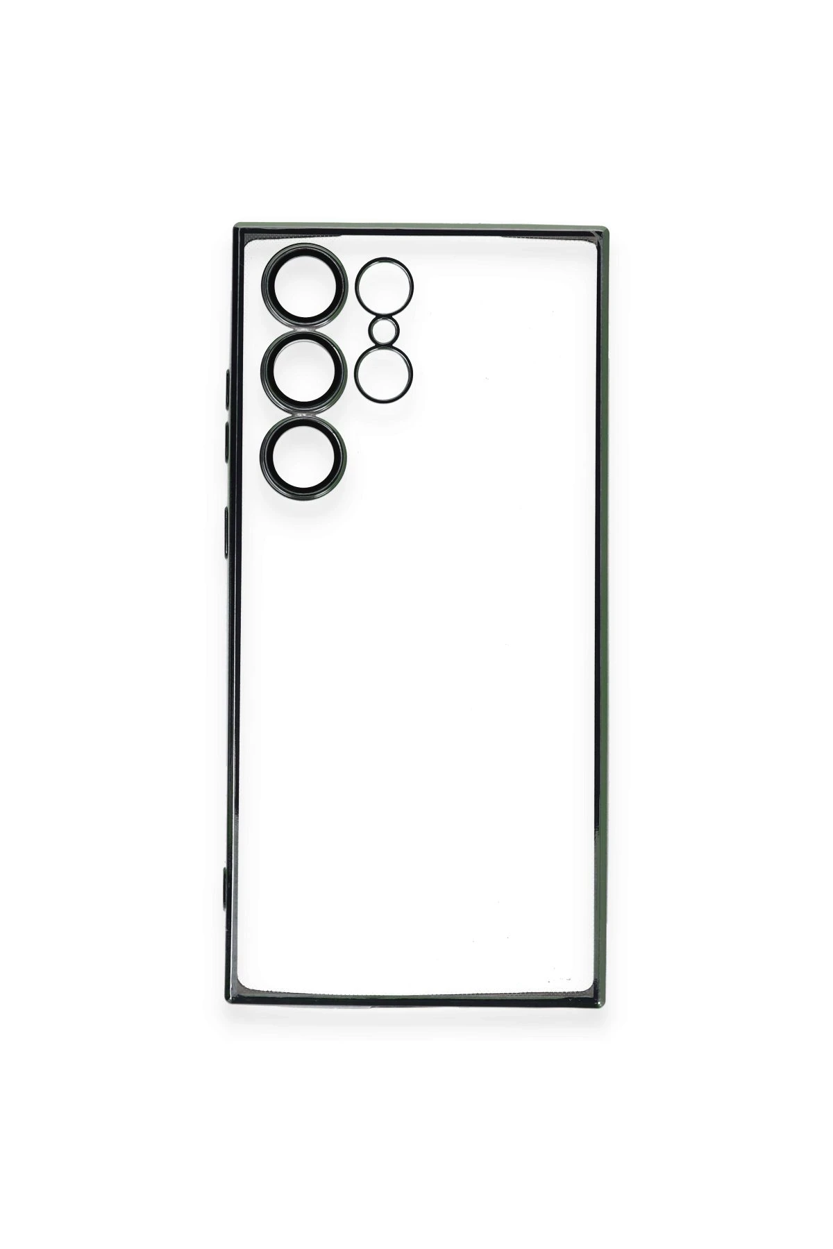 Newface Samsung Galaxy S23 Ultra Kılıf Razer Lensli Silikon - Yeşil
