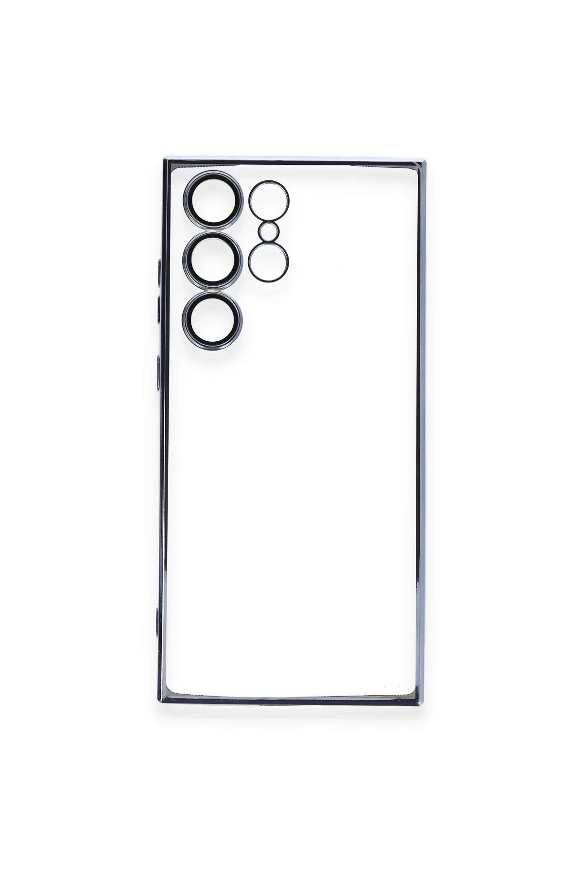Newface Samsung Galaxy S23 Ultra Kılıf Razer Lensli Silikon - Açık Mavi