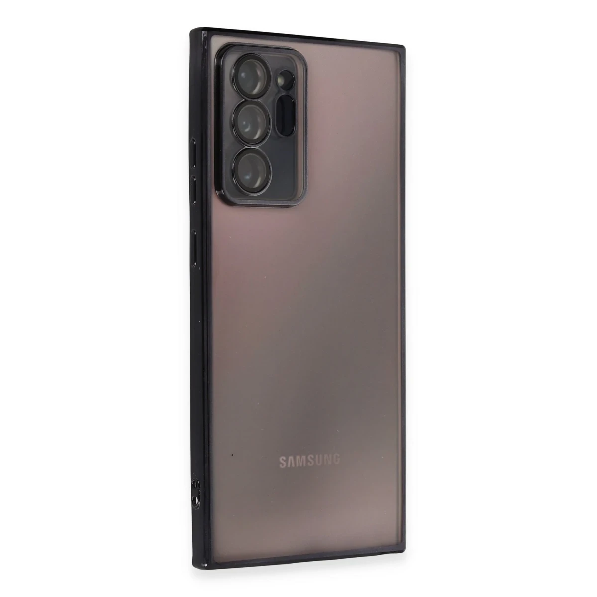 Newface Samsung Galaxy Note 20 Ultra Kılıf Razer Lensli Silikon - Siyah — görsel 5